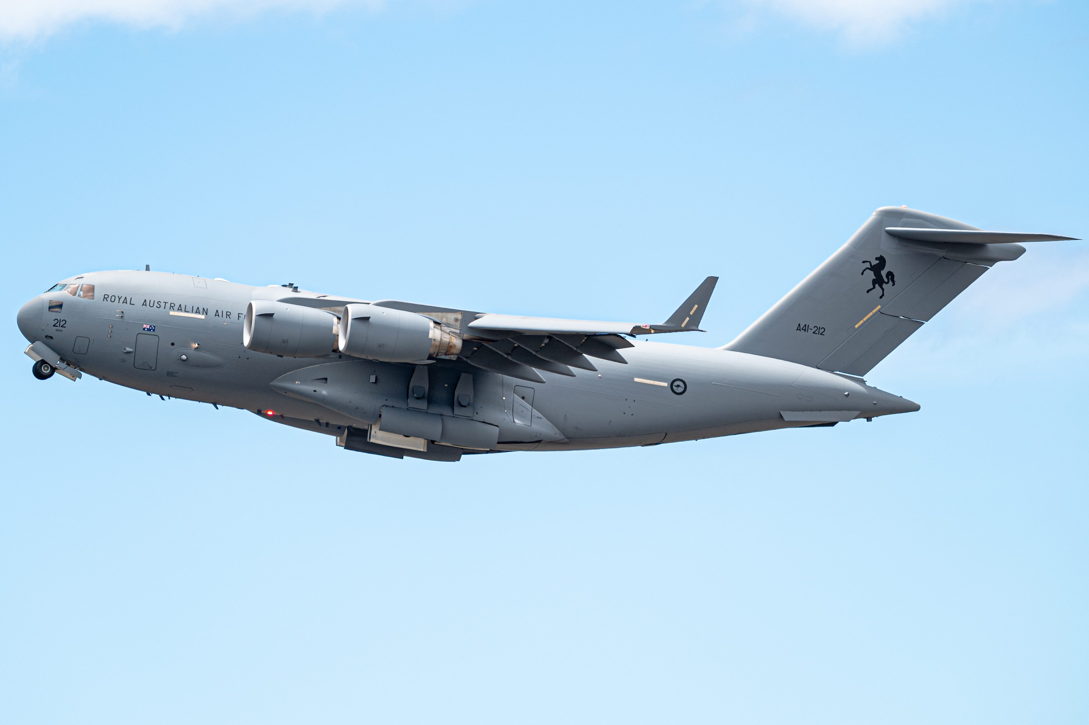 Full size: Royal Australian Air Force Boeing C-17 Globemaster III A41-212 at Daniel K Inouye International Airport