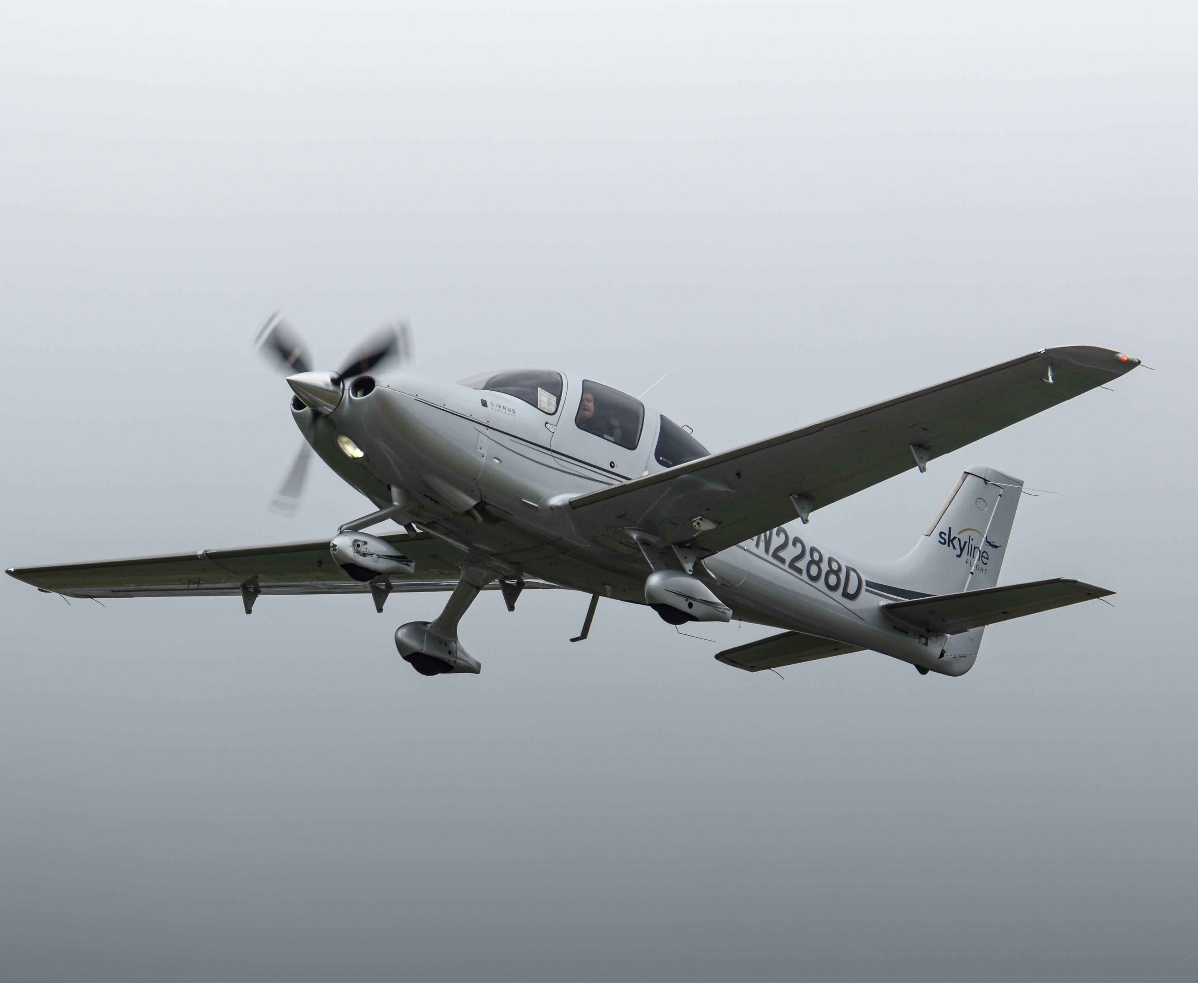 Full size: Skyline Flight Cirrus SR-22 N2288D at Laurence G Hanscom Field Airport