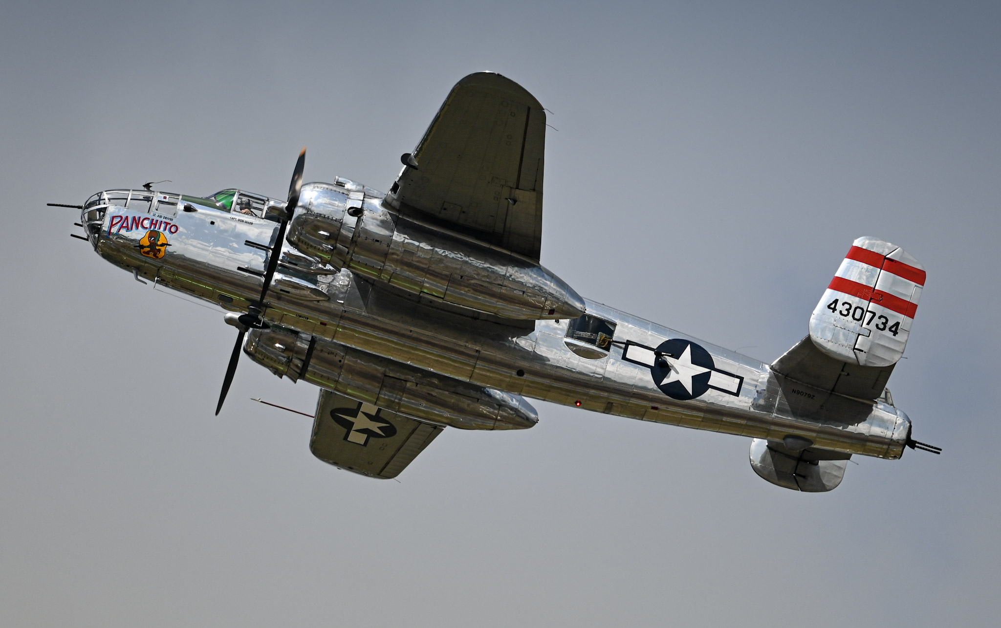 Full size: Commemorative Air Force  North American B-25 Mitchell N9079Z at Lakeland Linder International Airport