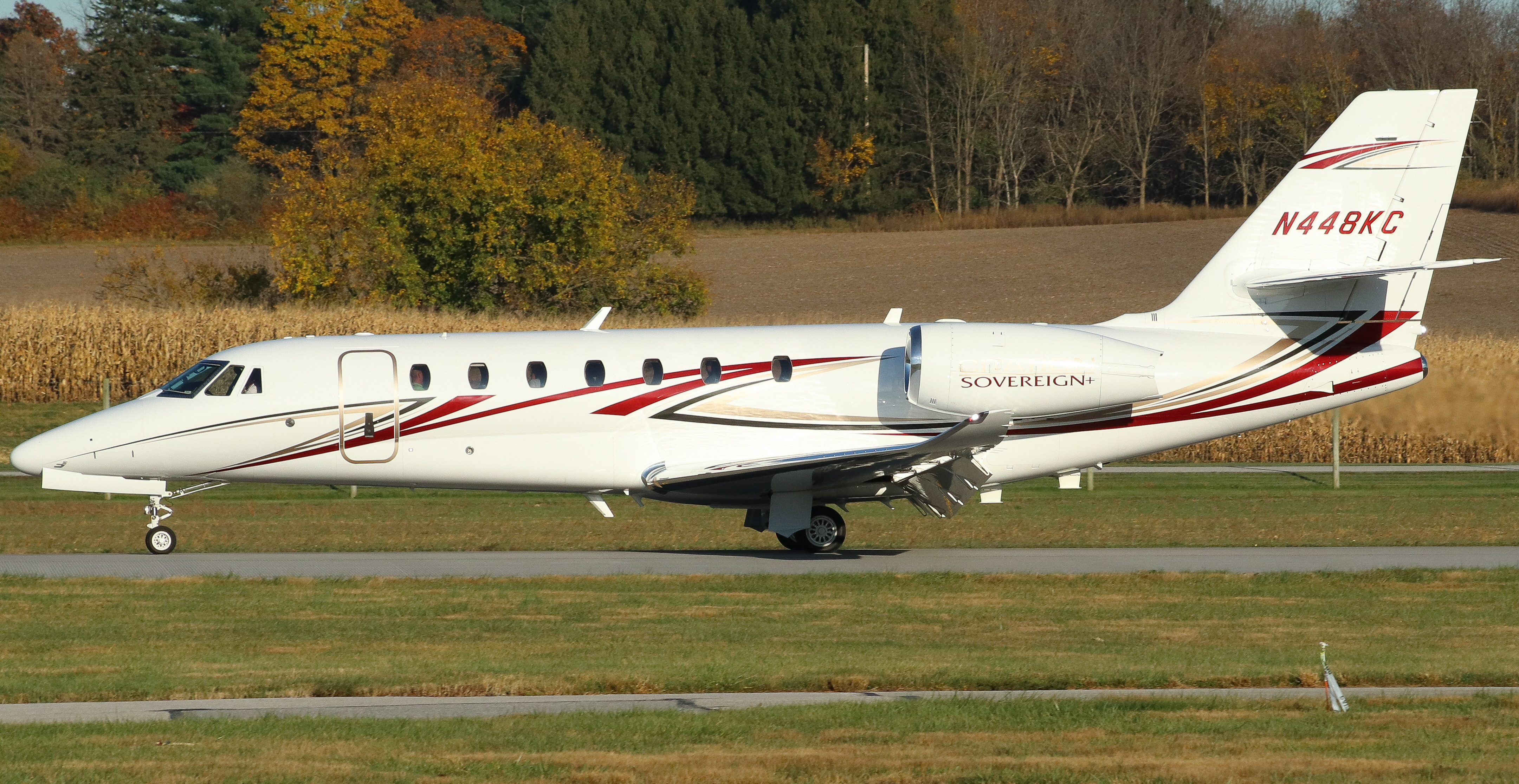 Full size: PRIVATE Cessna Citation Sovereign N448KC at York Airport