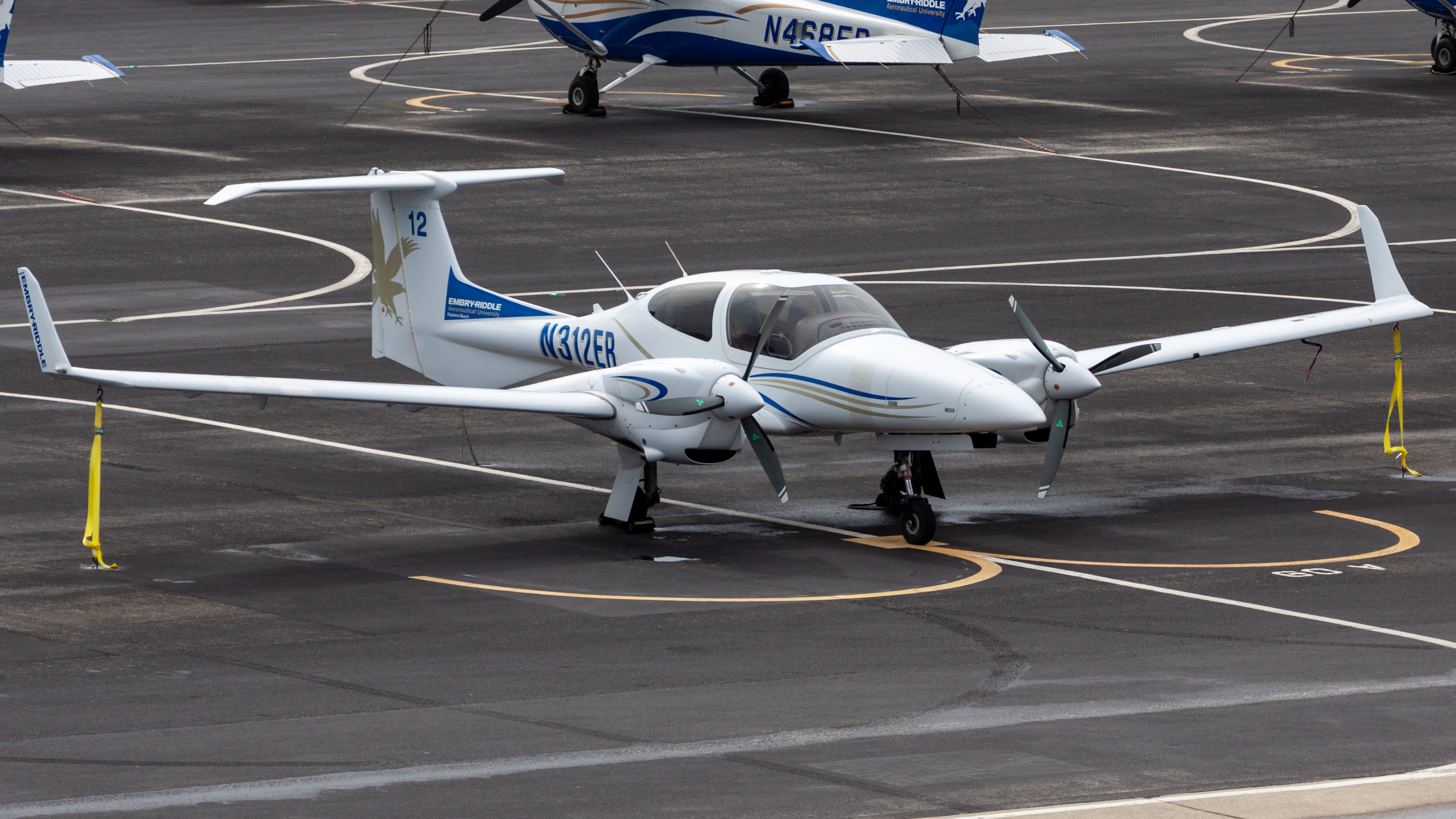 Full size: Embry-Riddle Aeronautical University Diamond DA-42 N312ER at Daytona Beach International Airport