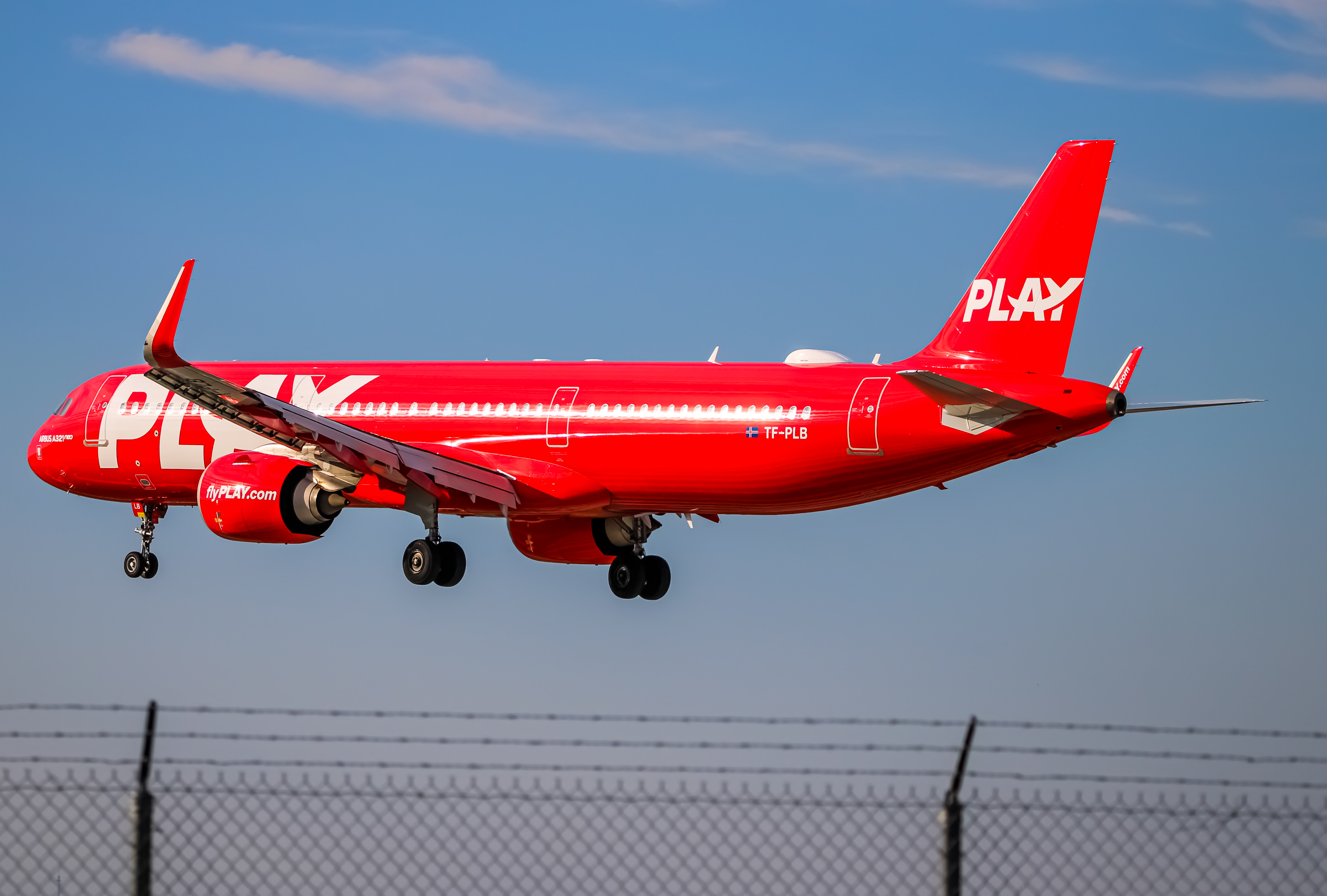 Full size: Play Airbus A321NEO TF-PLB at Baltimore/Washington International Thurgood Marshall Airport