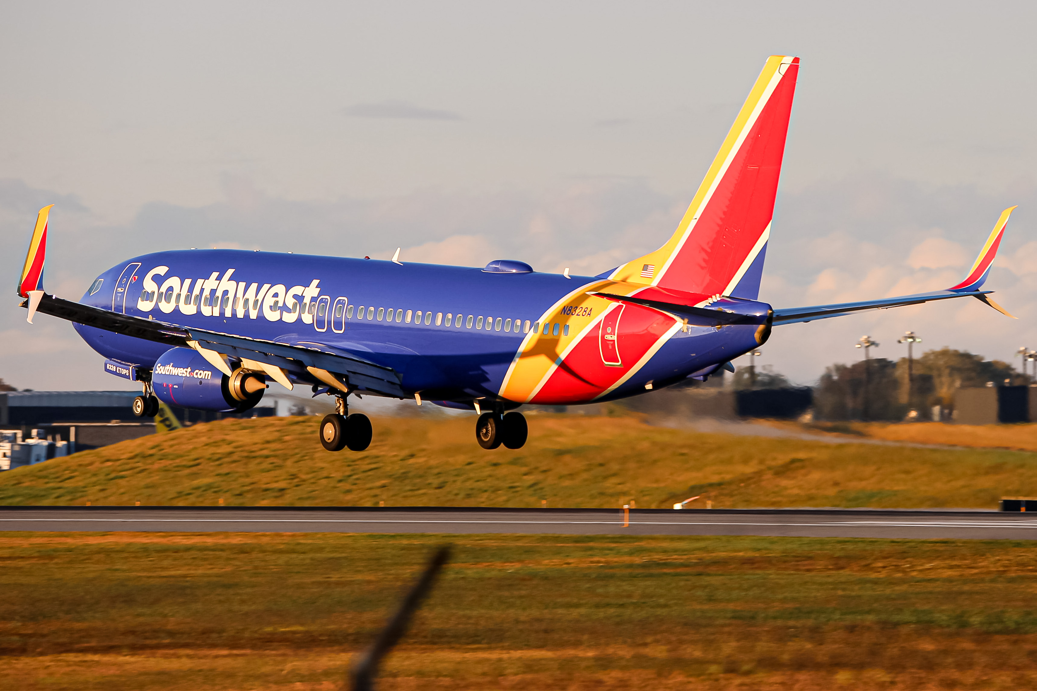 Full size: Southwest Airlines Boeing 737-800 N8328A at Baltimore/Washington International Thurgood Marshall Airport