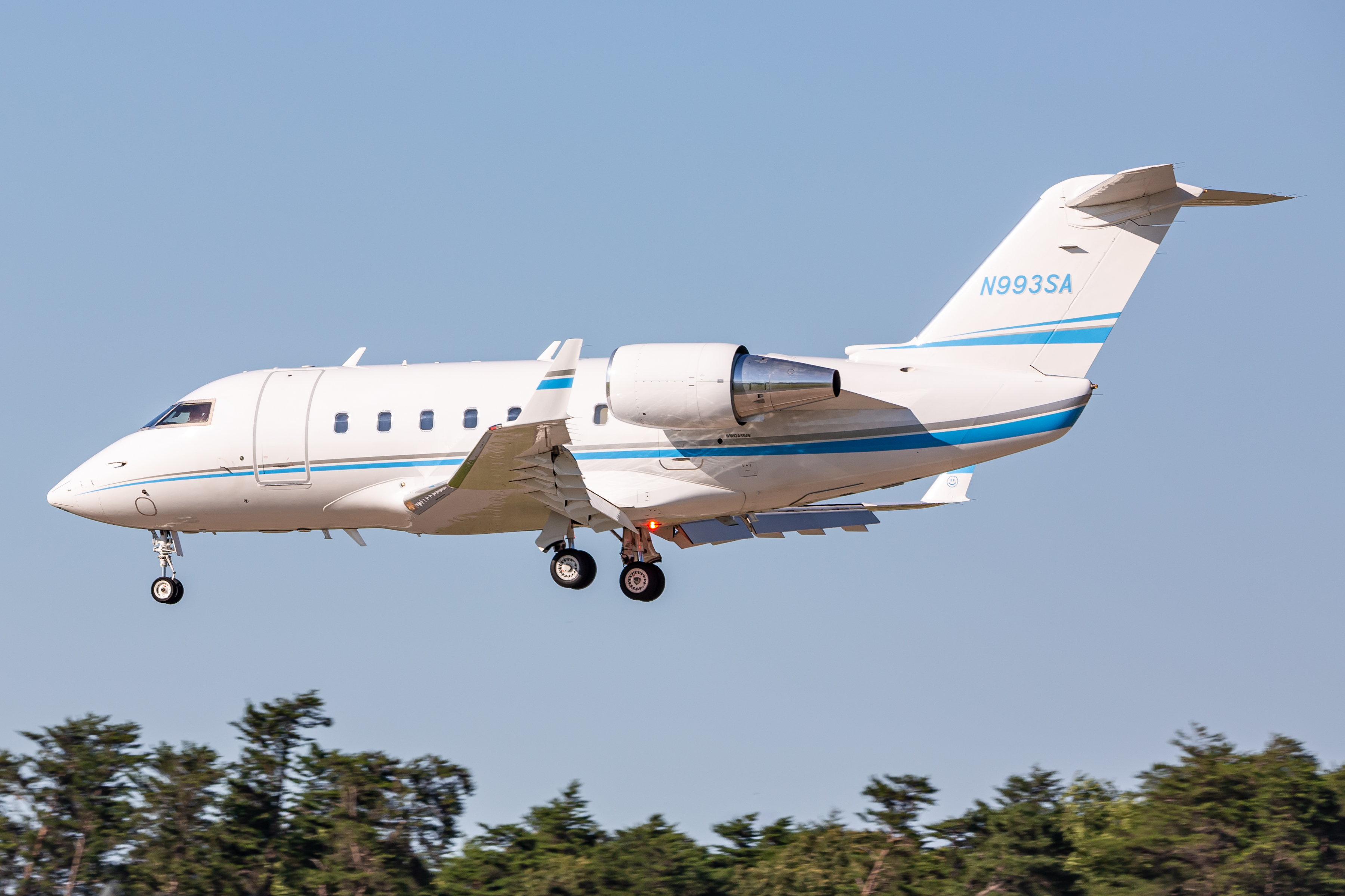 Full size: PRIVATE Bombardier Challenger 601 N993SA at Baltimore/Washington International Thurgood Marshall Airport