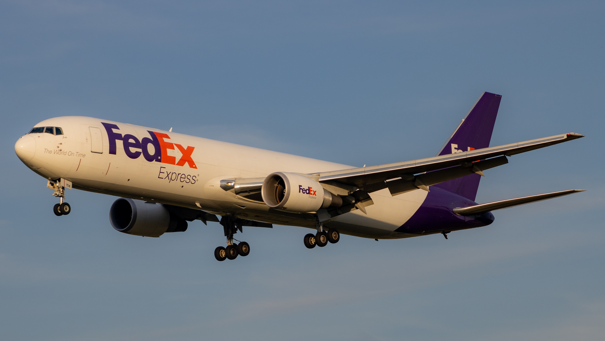 Full size: FedEx Boeing 767-300F N114FE at Baltimore/Washington International Thurgood Marshall Airport