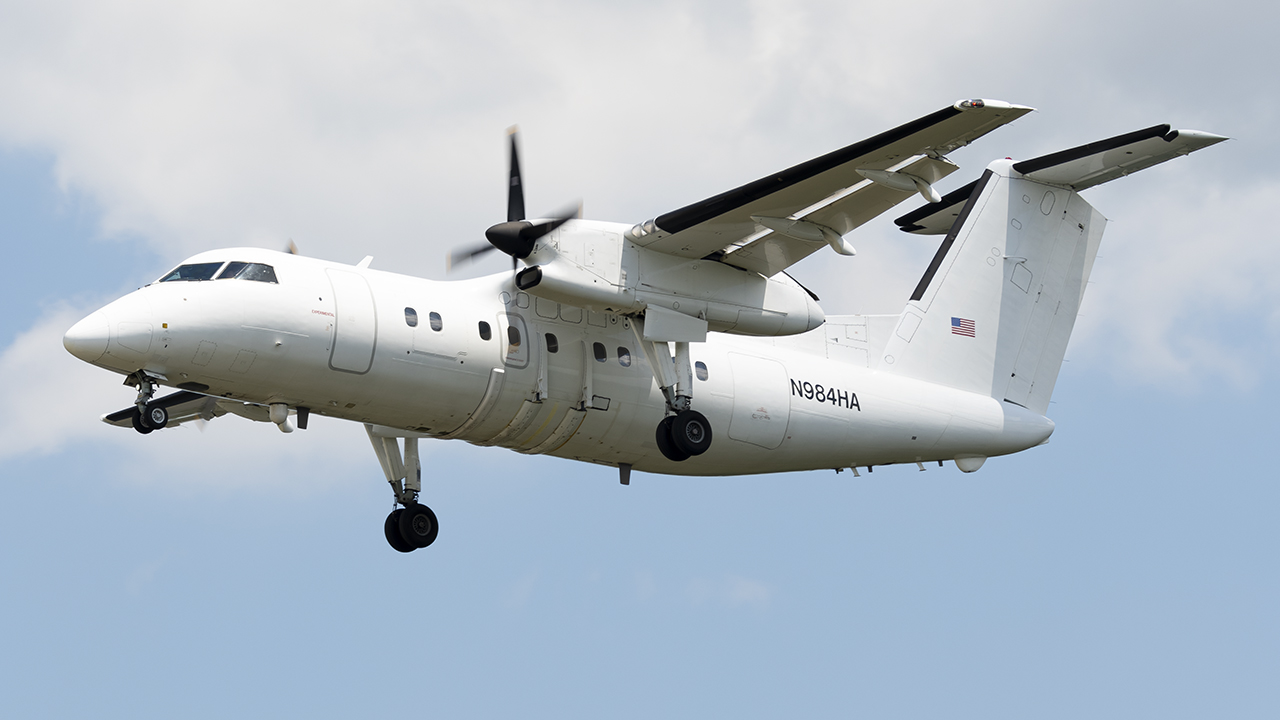 Full size: Northrup Grumman Corporation Bombardier Dash 8 Q100 N984HA at Baltimore/Washington International Thurgood Marshall Airport