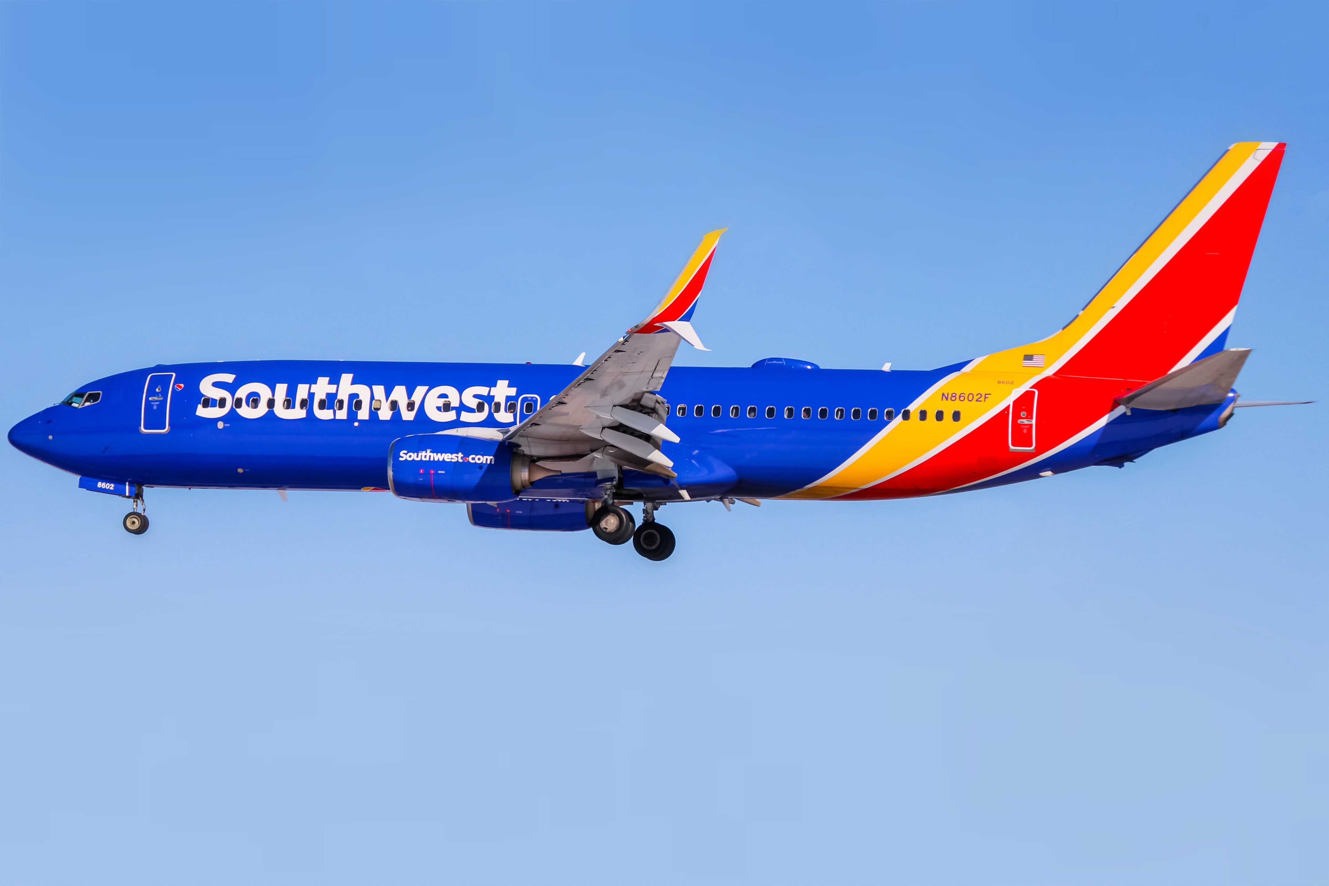 Full size: Southwest Airlines Boeing 737-800 N8602F at Baltimore/Washington International Thurgood Marshall Airport