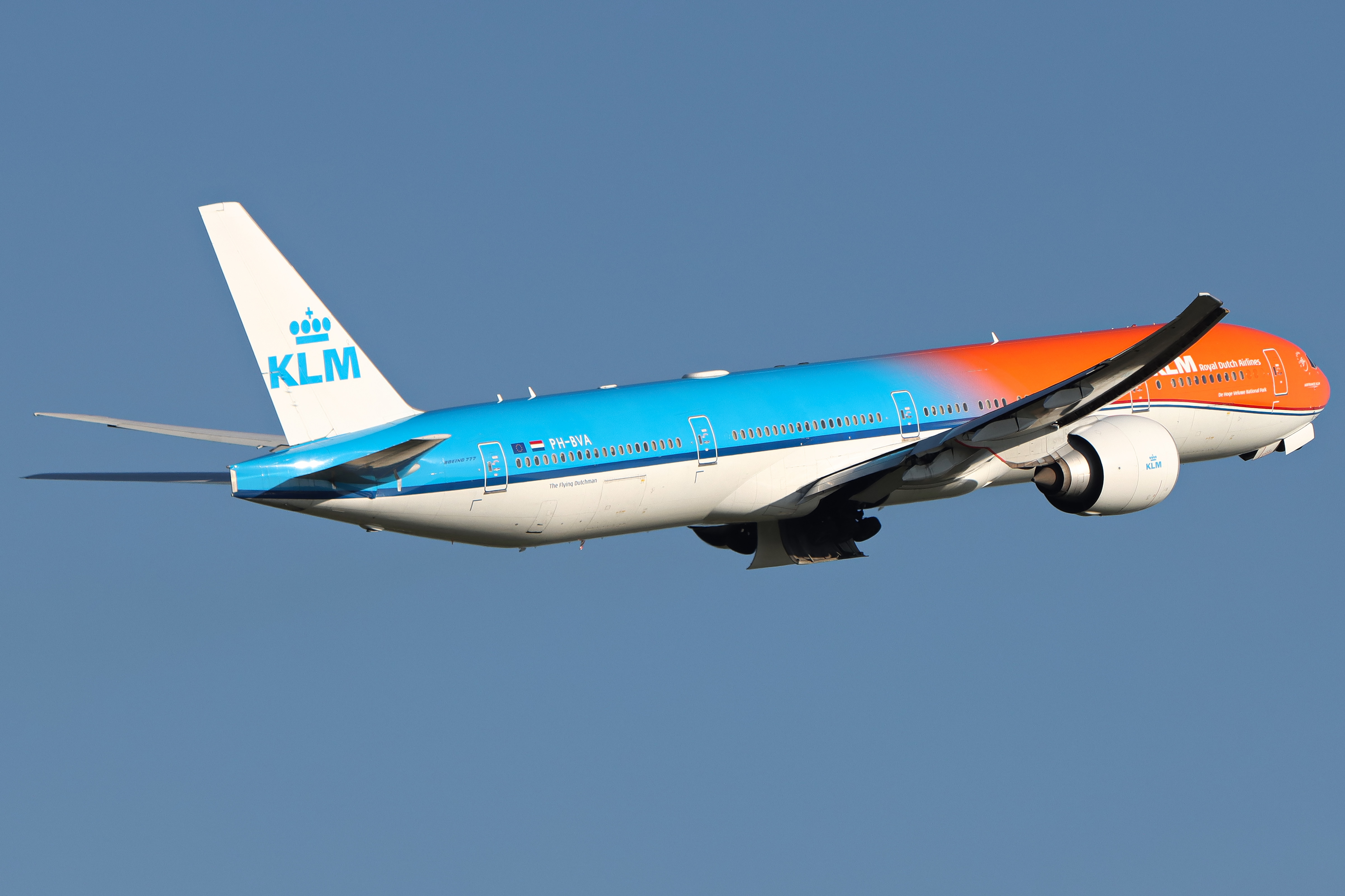 Full size: KLM Boeing 777-300ER PH-BVA at Amsterdam Schiphol Airport