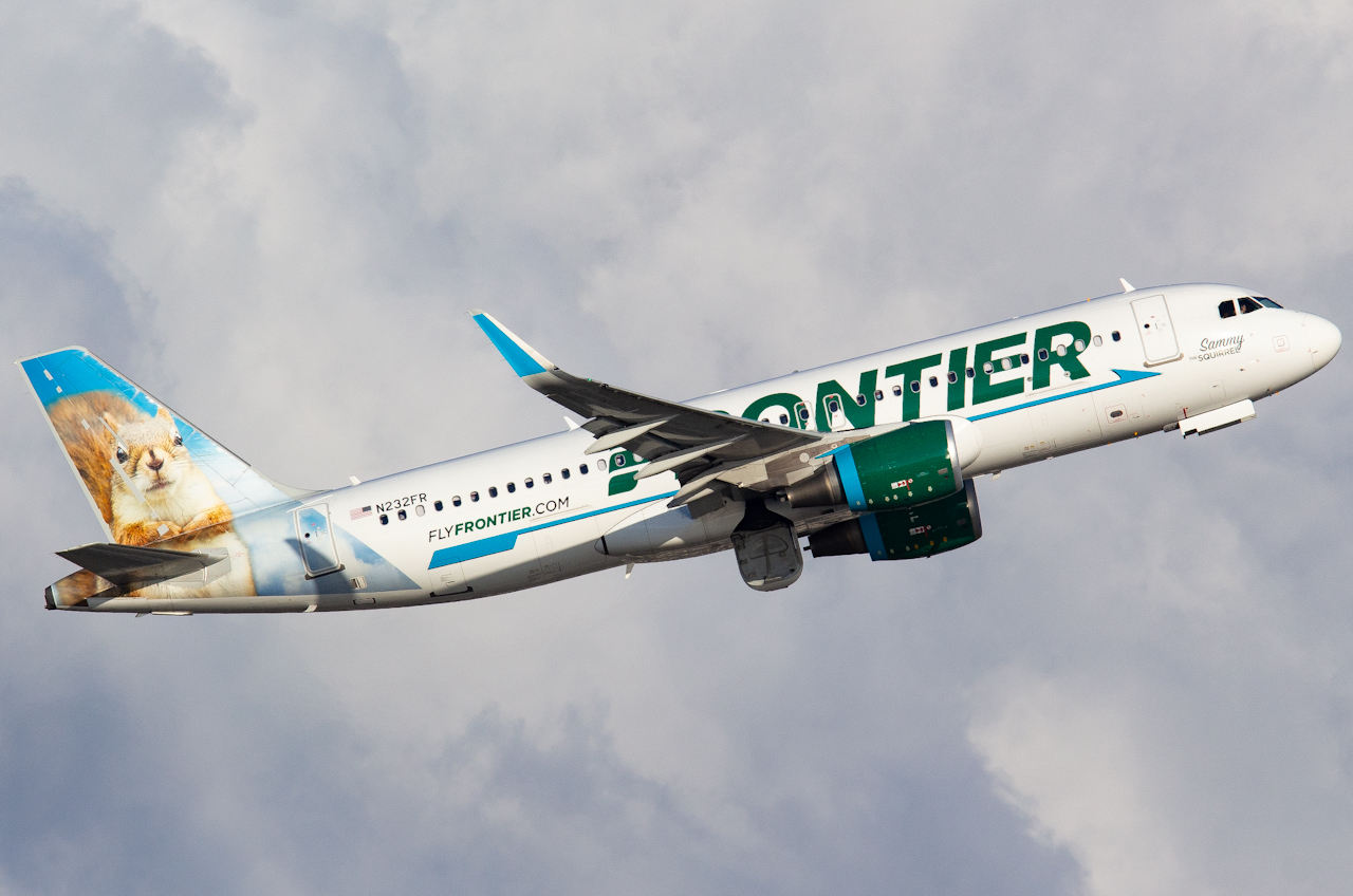 Full size: Frontier Airlines Airbus A320 N232FR at Tampa International Airport