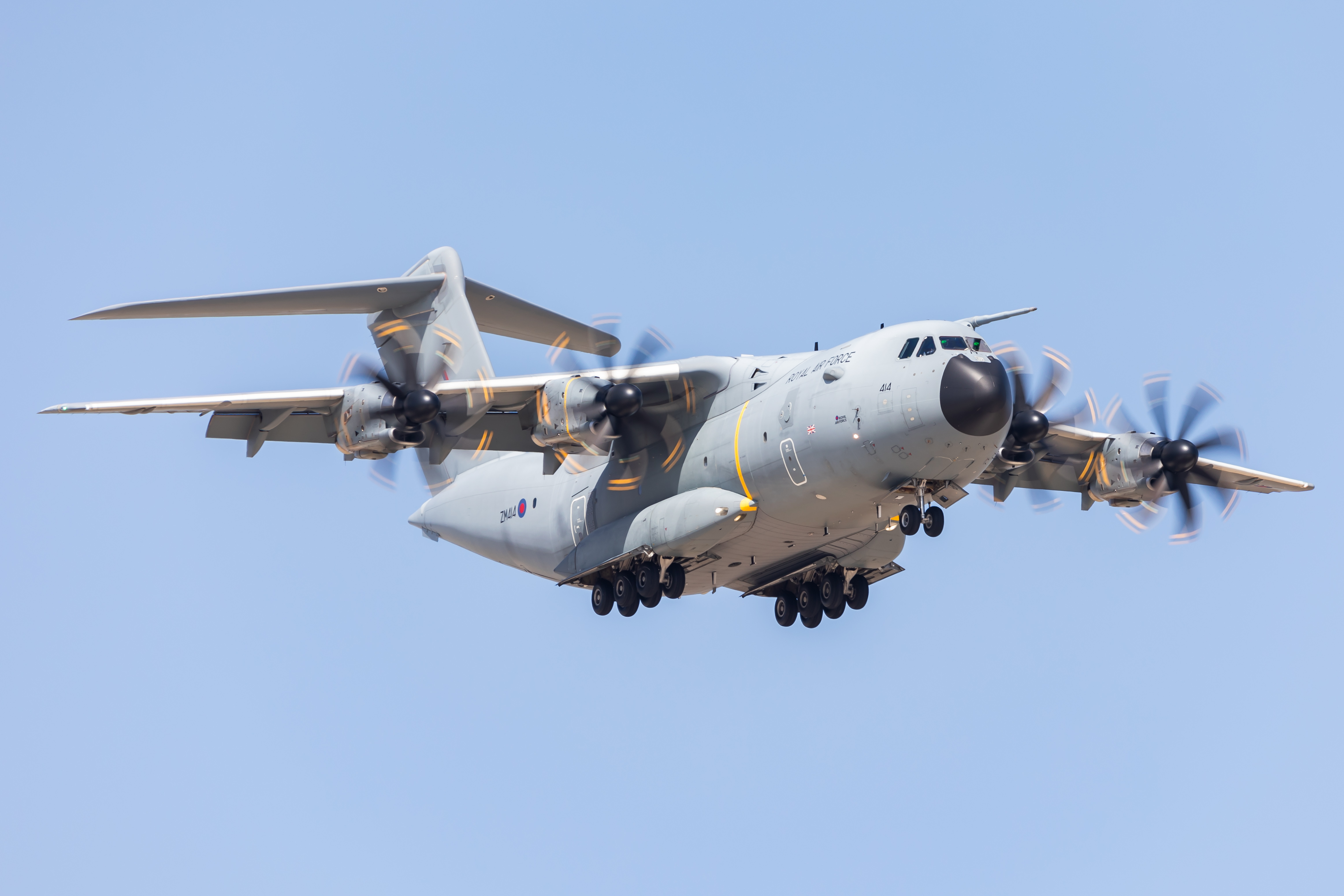 Full size: Royal Air Force Airbus A400M ZM414 at Fort Worth Alliance Airport