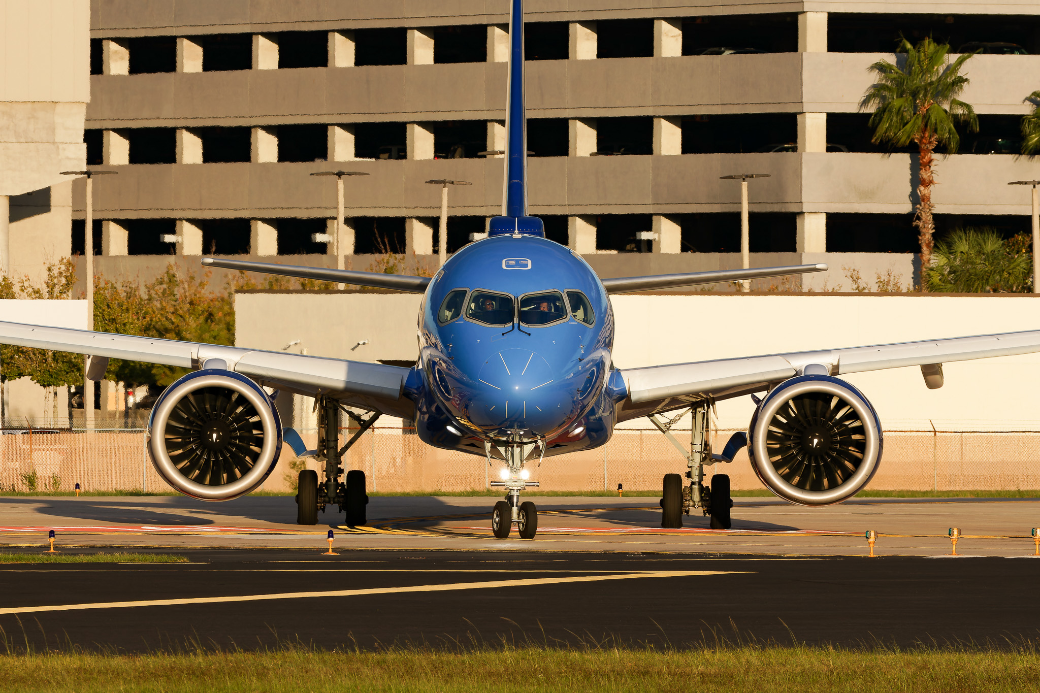 Full size: Breeze Airways Airbus A220-300 N218BZ at Tampa International Airport