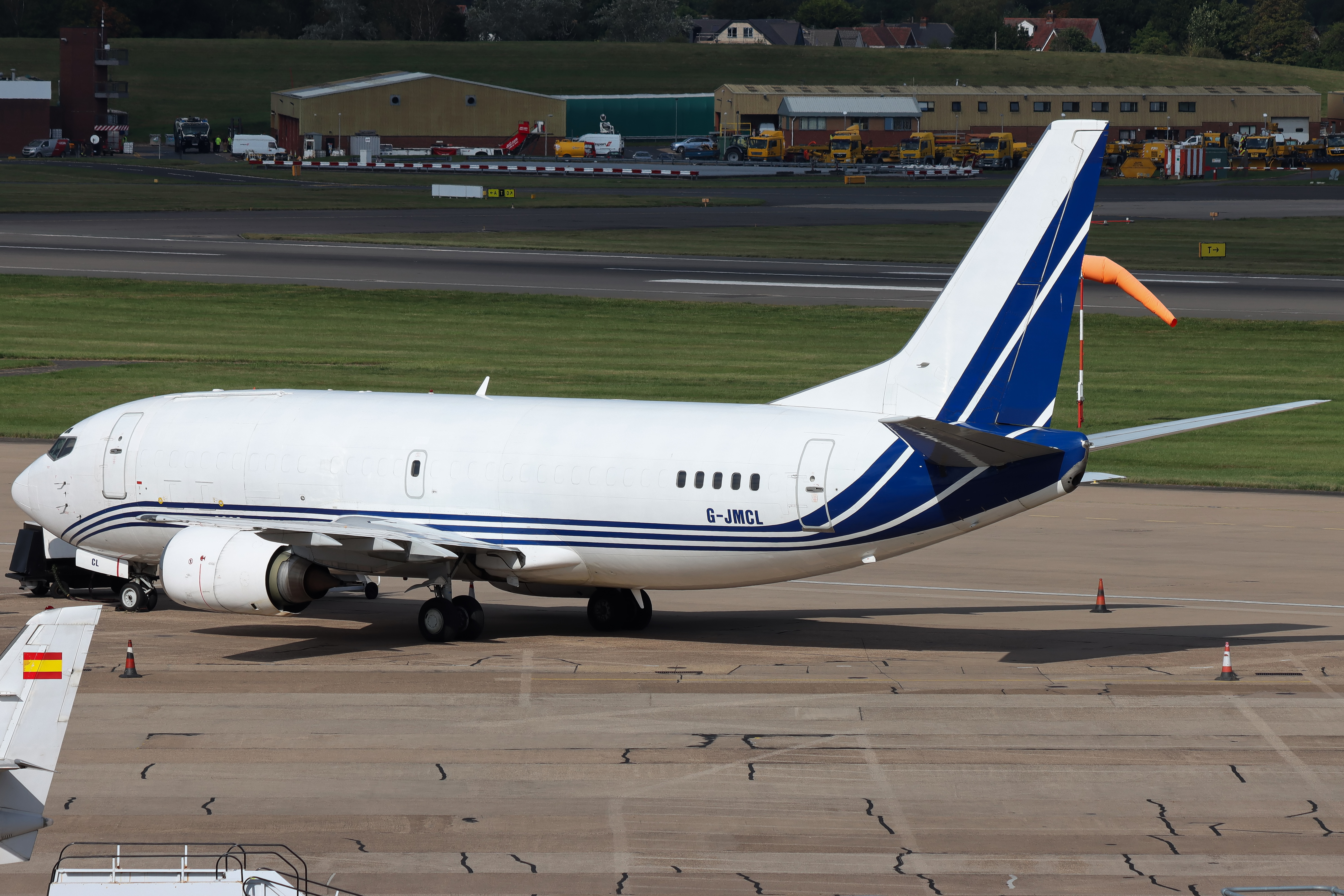 Full size: West Atlantic UK Boeing 737-300F G-JMCL at Birmingham Airport