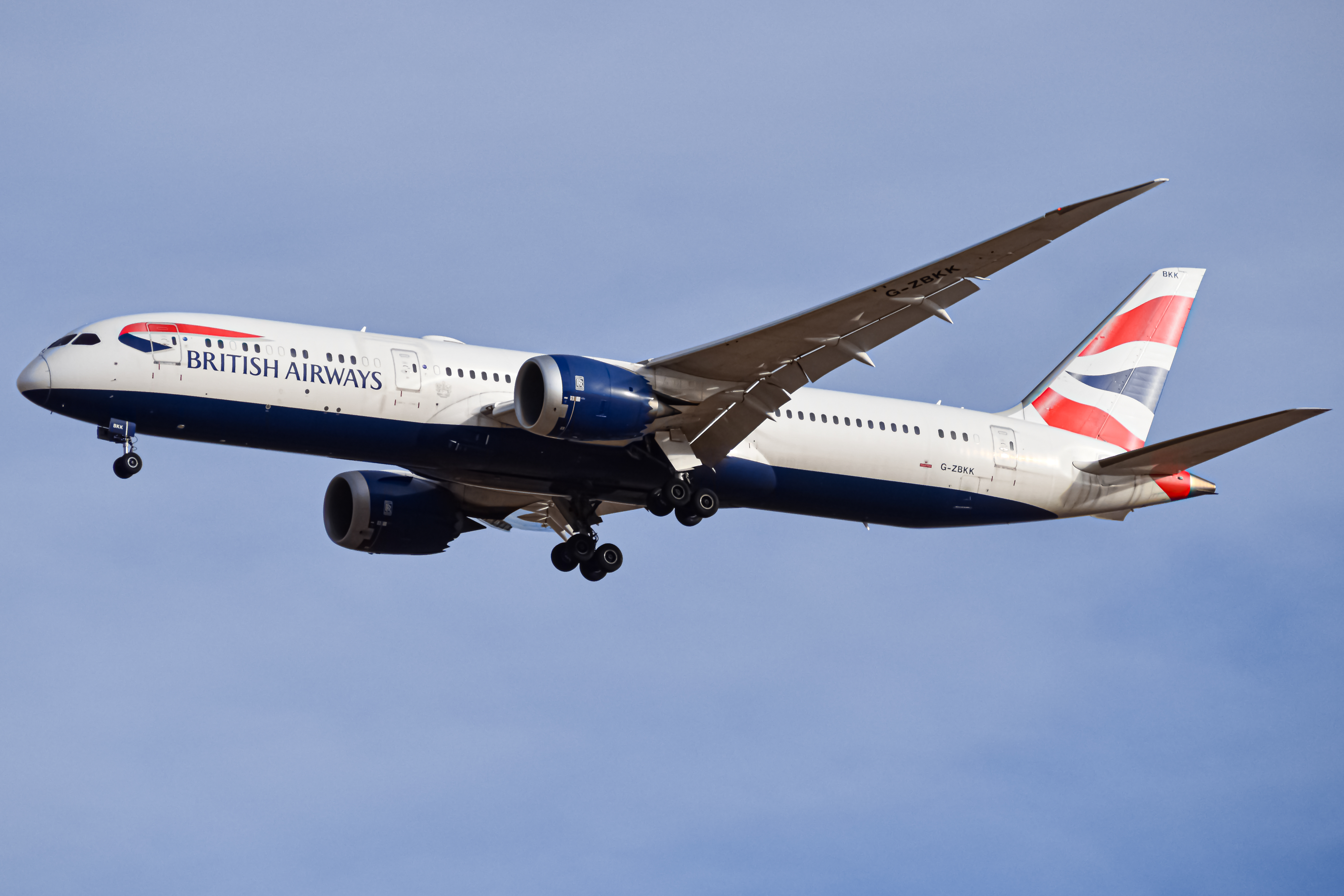 Full size: British Airways Boeing 787-9 G-ZBKK at Denver International Airport