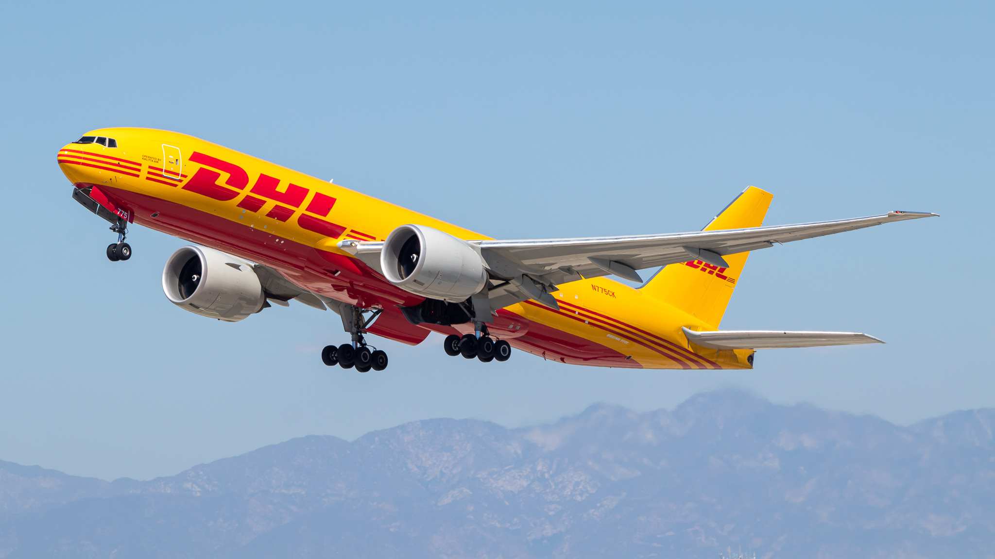 Full size: DHL Boeing 777-F N775CK at Los Angeles International Airport