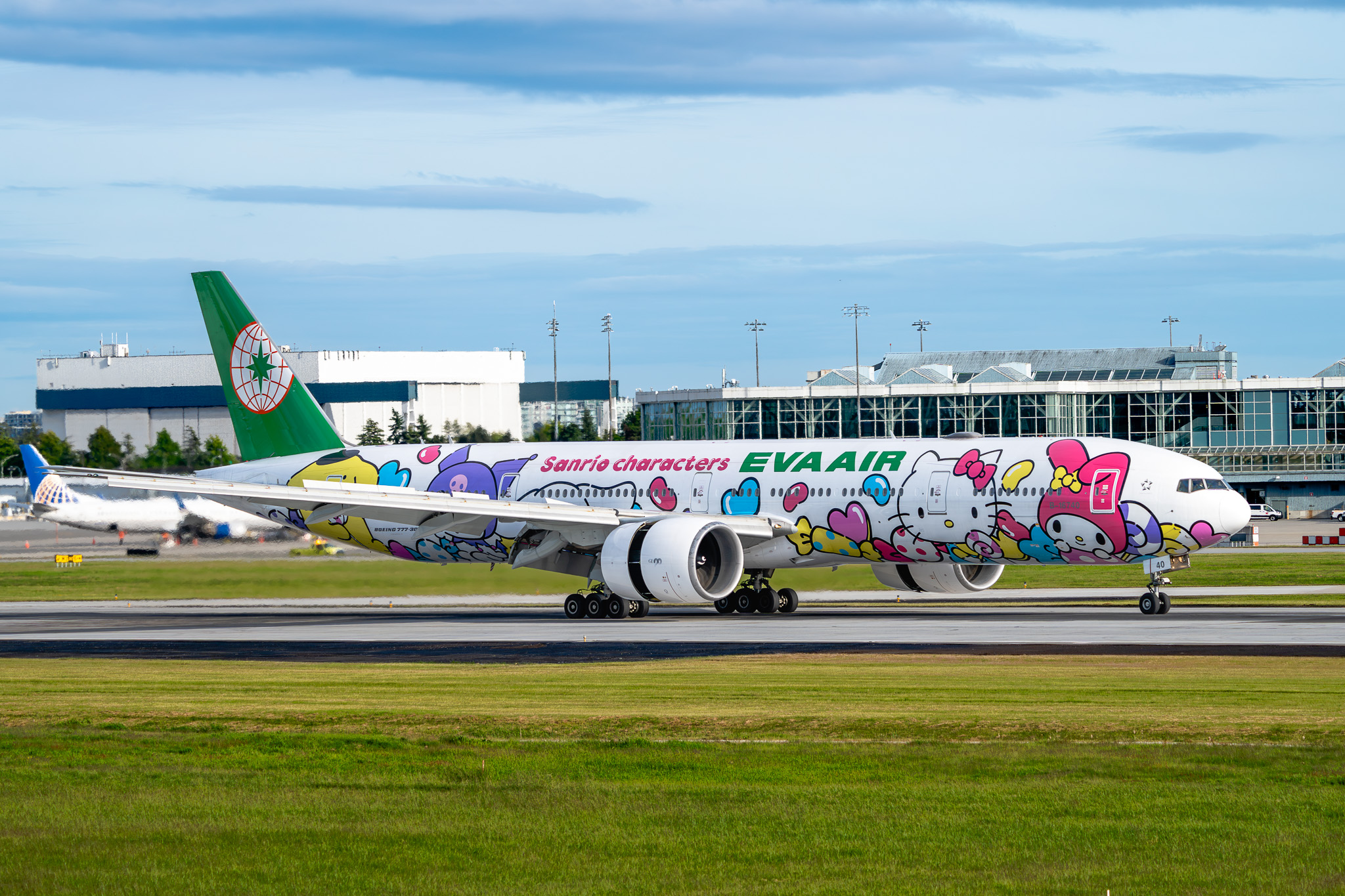 Full size: EVA Air Boeing 777-300ER B-16740 at Vancouver International Airport