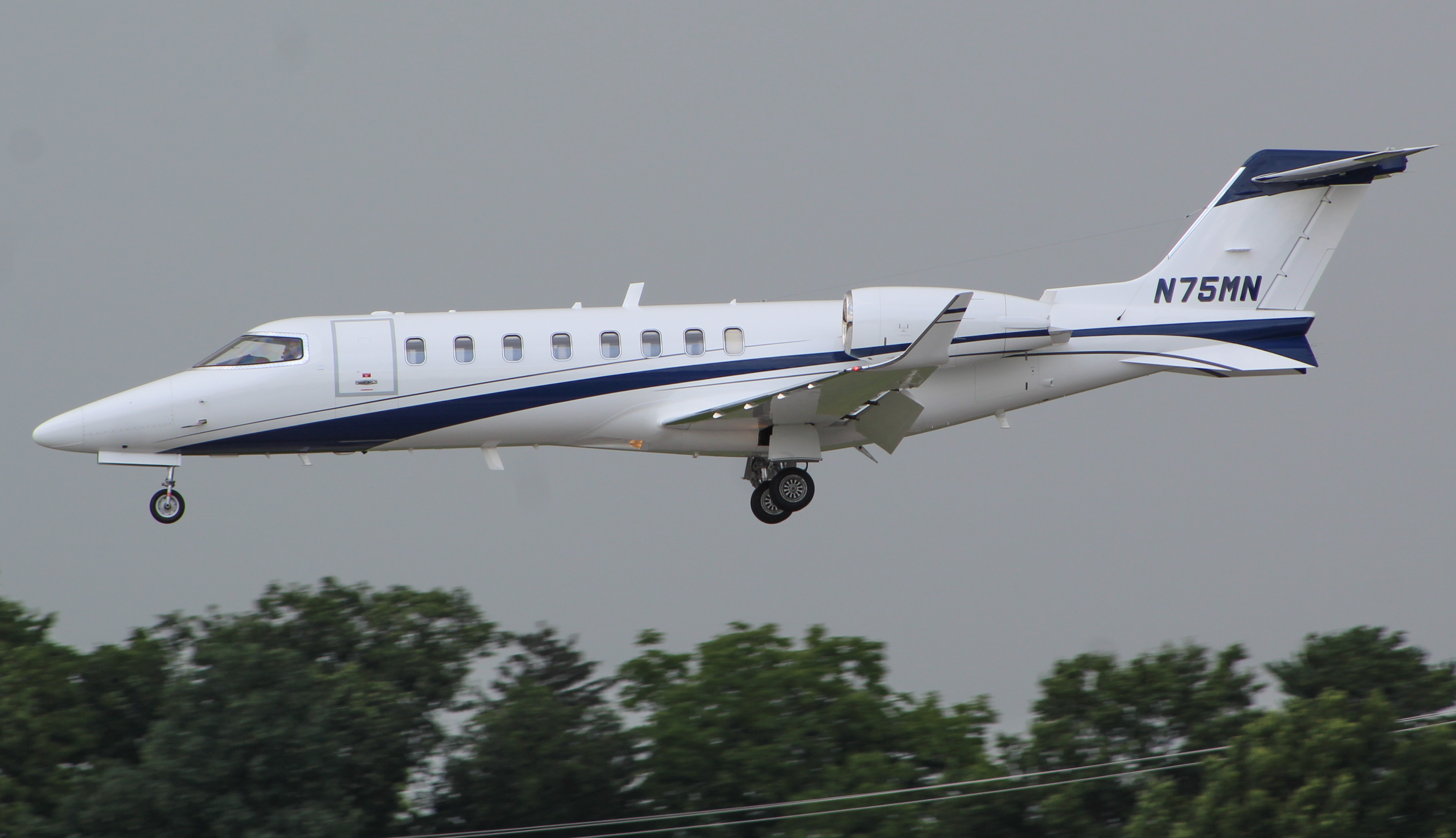 Full size: PRIVATE Learjet 45 N75MN at Blue Grass Airport
