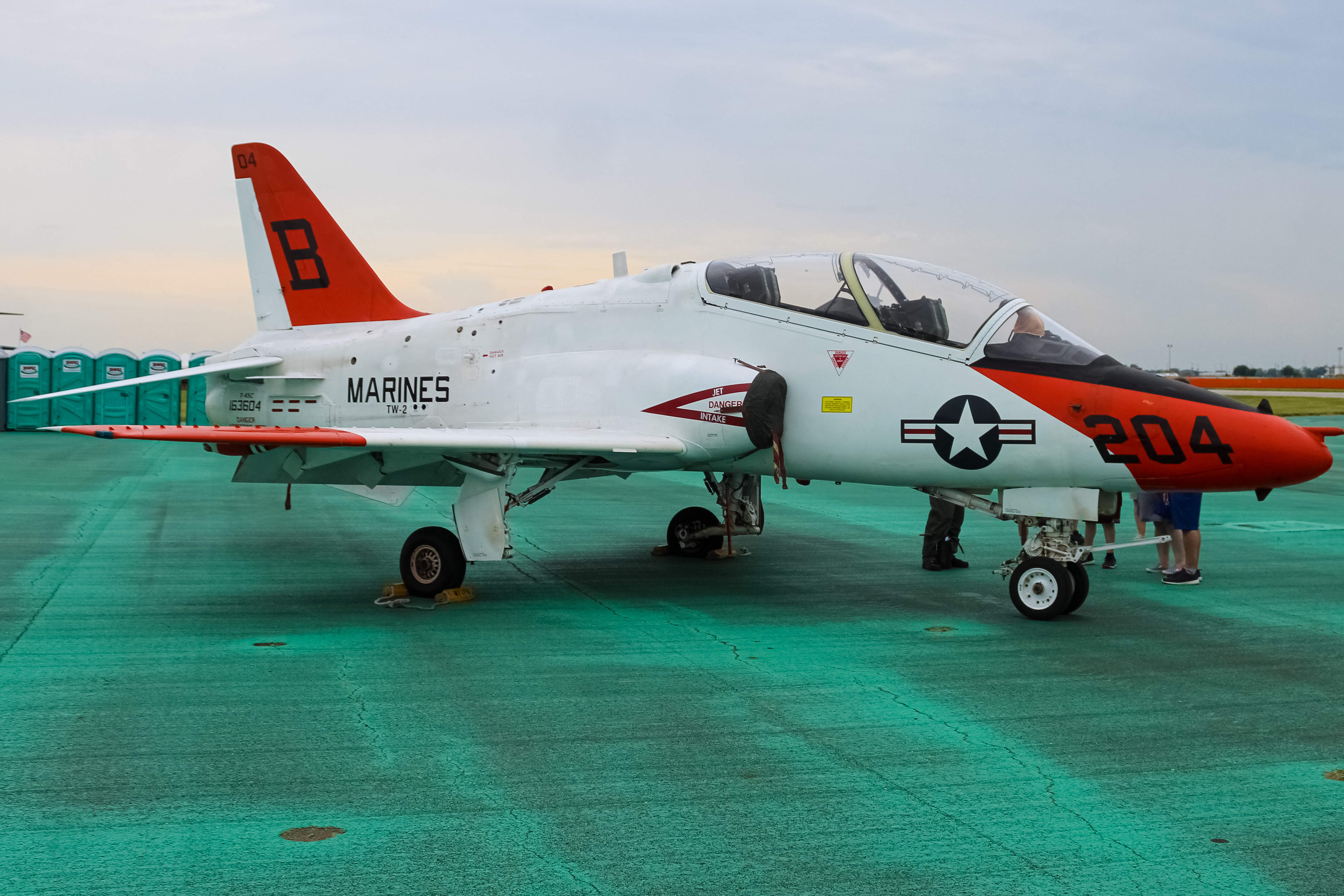 Full size: USMC McDonnell Douglas T-45 Goshawk 163604 at James M Cox Dayton International Airport