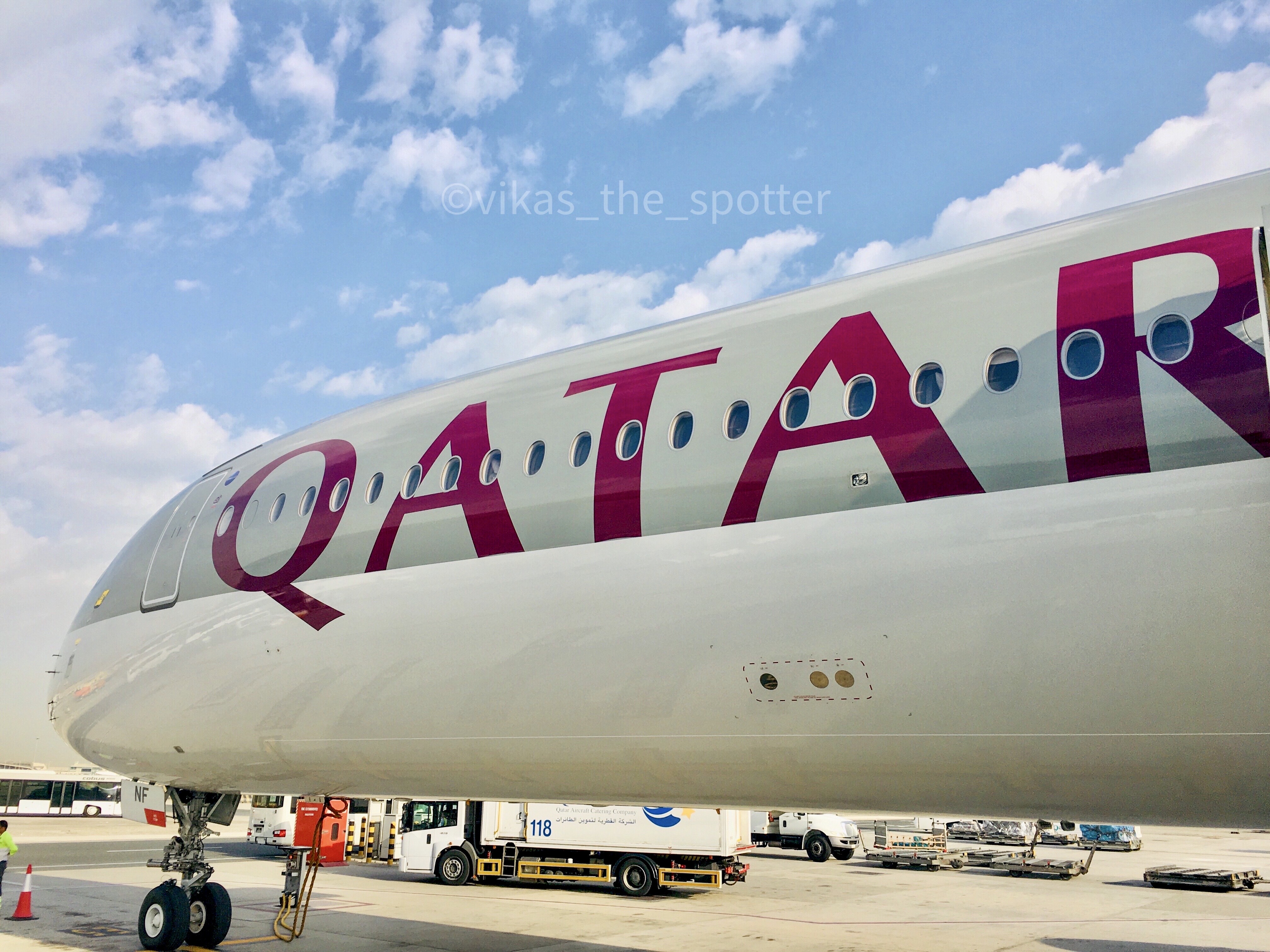 Full size: Qatar Airways Airbus A350-1000 A7-ANF at Doha Hamad International Airport
