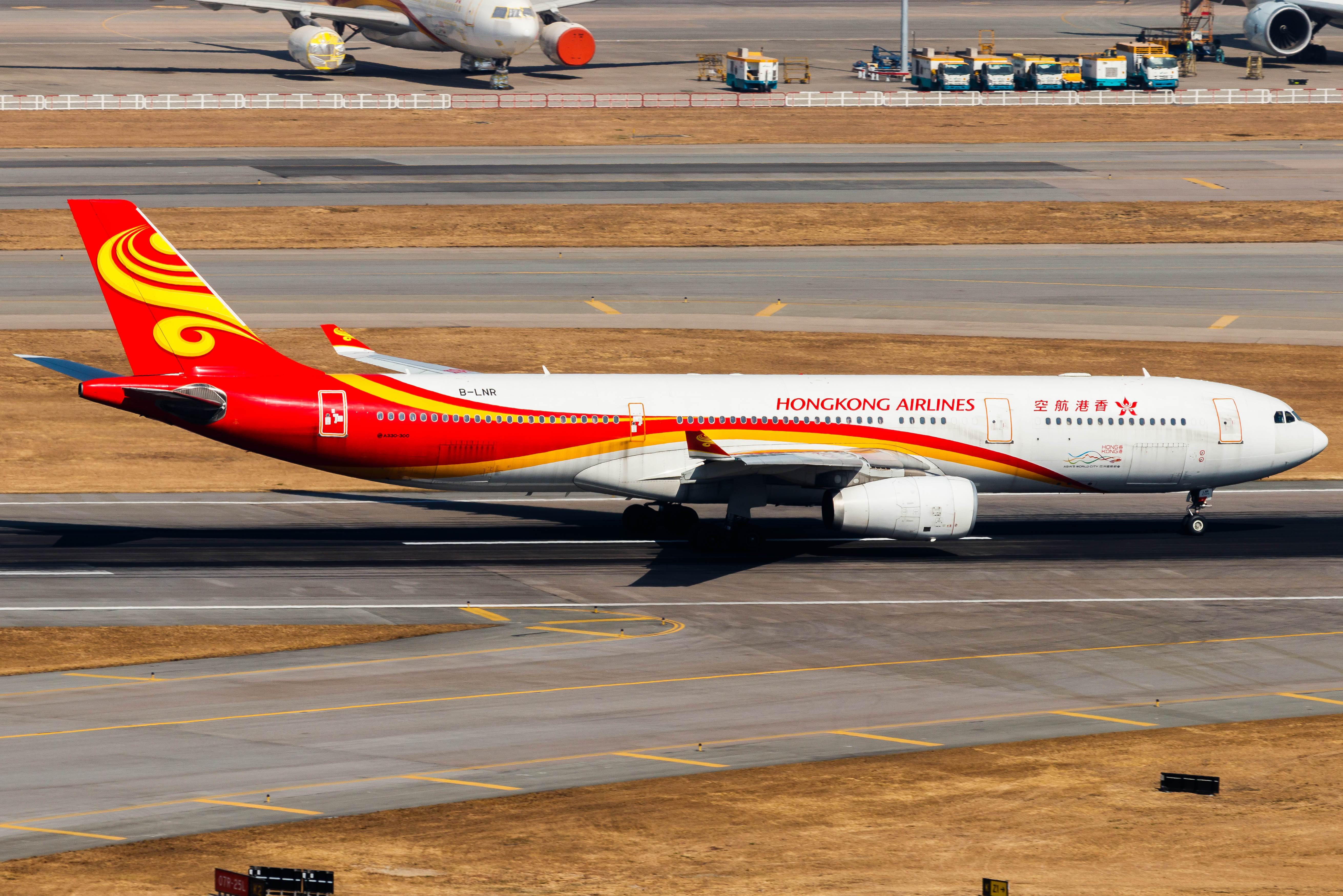 Full size: Hong Kong Airlines A330-343 B-LNR at Hong Kong International Airport