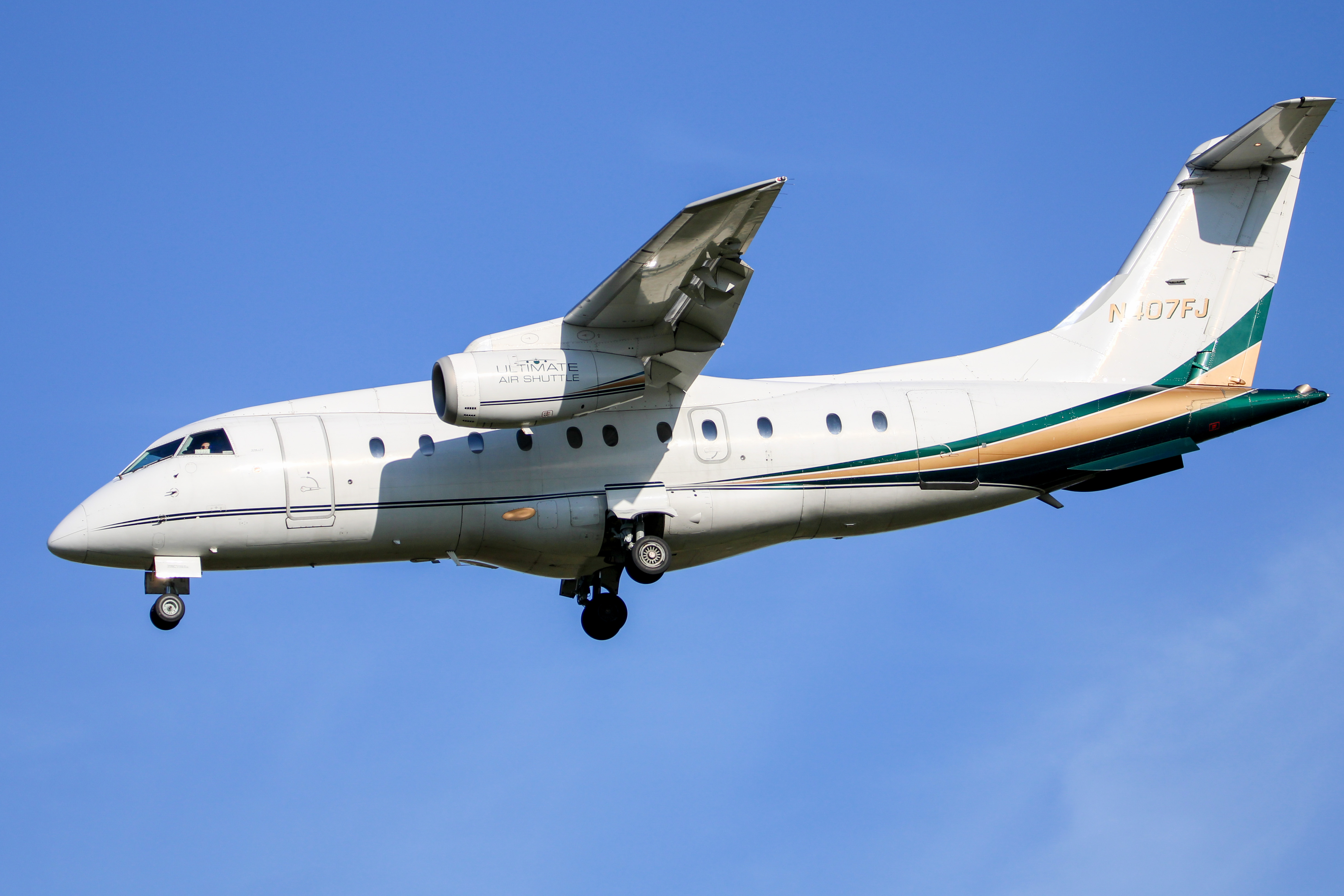Full size: Ultimate Air Shuttle  Dornier 328JET N407FJ at General Mitchell International Airport