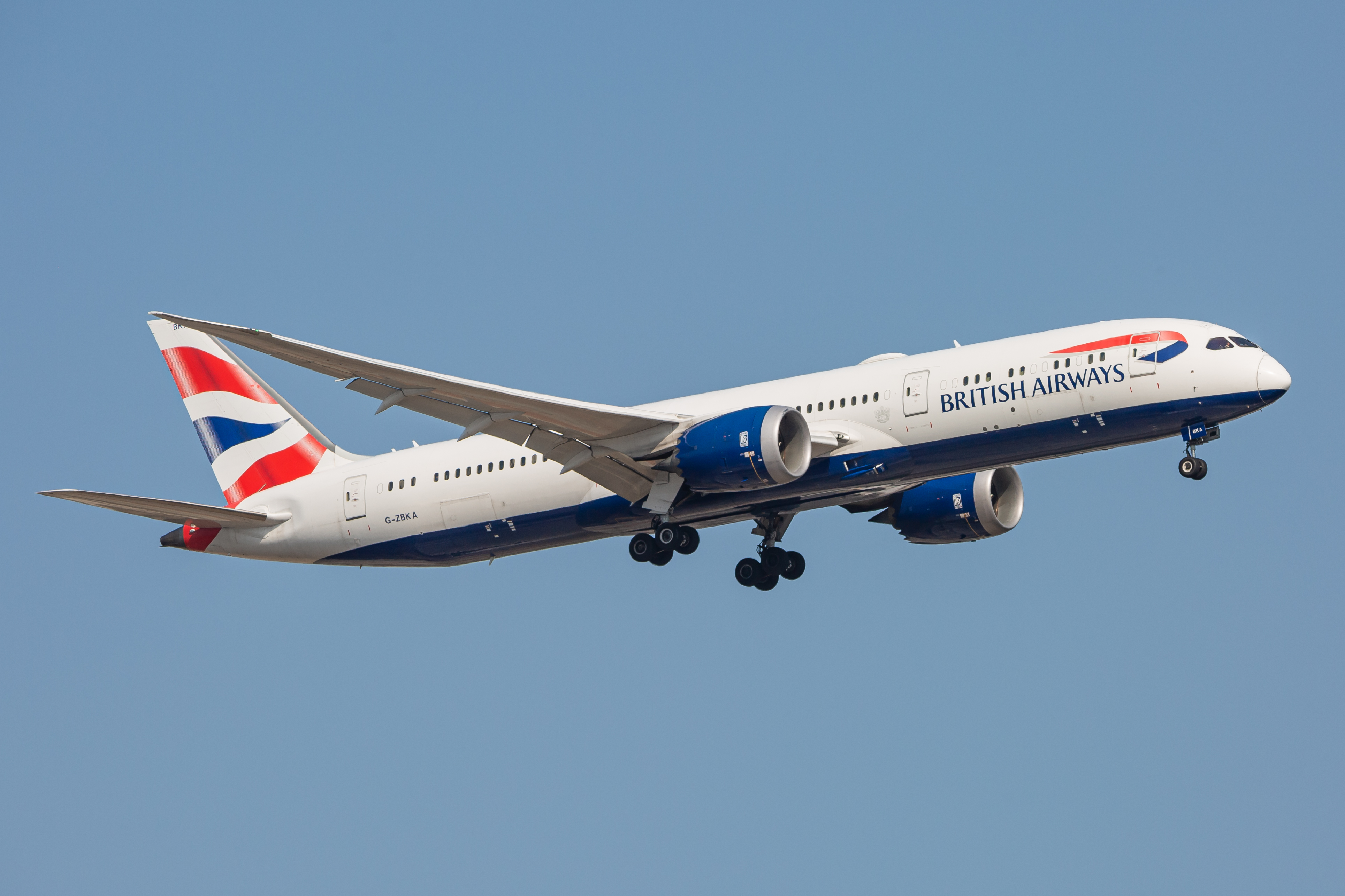 Full size: British Airways Boeing 787-9 G-ZBKA at Washington Dulles International Airport