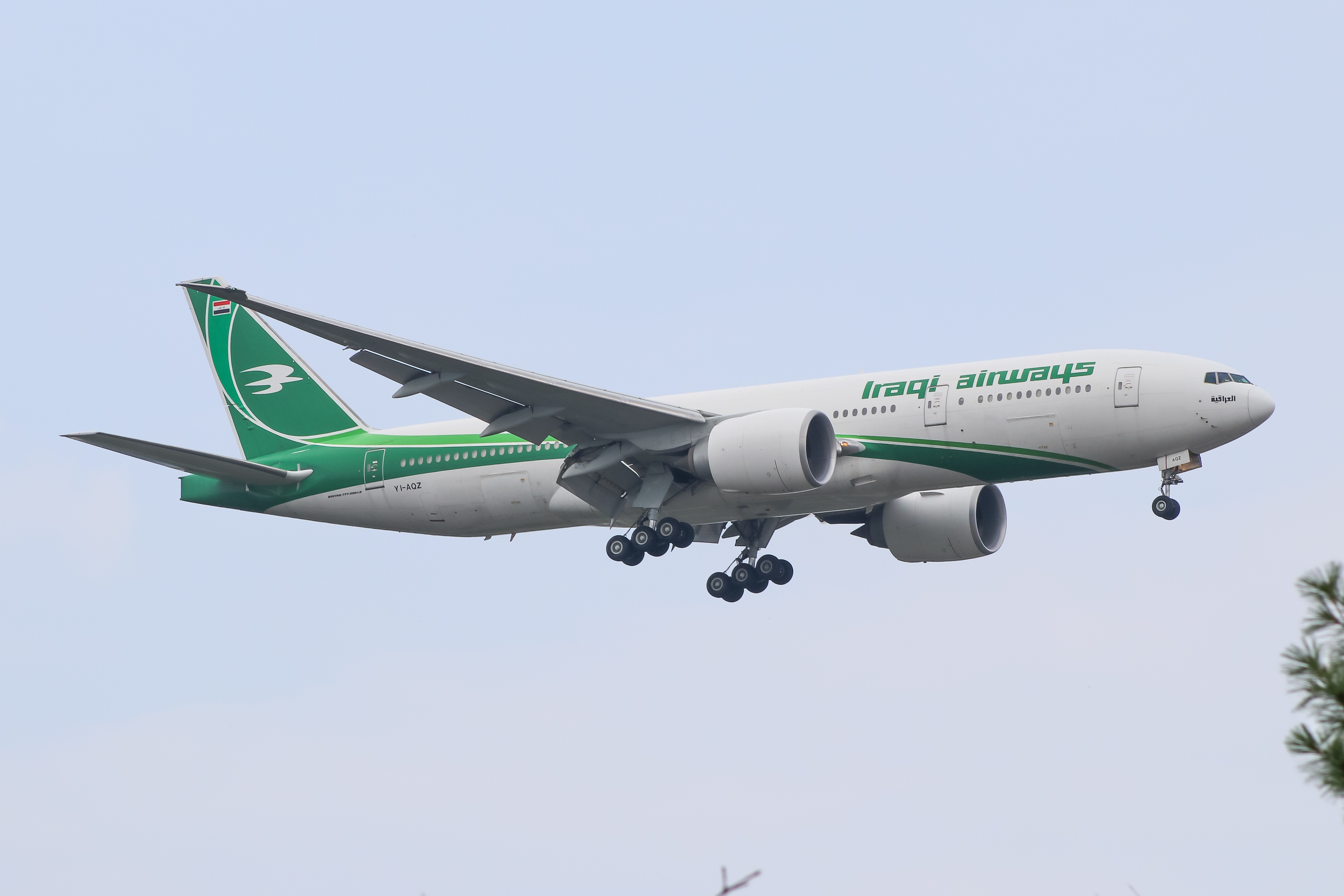 Full size: Iraqi Airways Boeing 777-200LR YI-AQZ at Joint Base Andrews