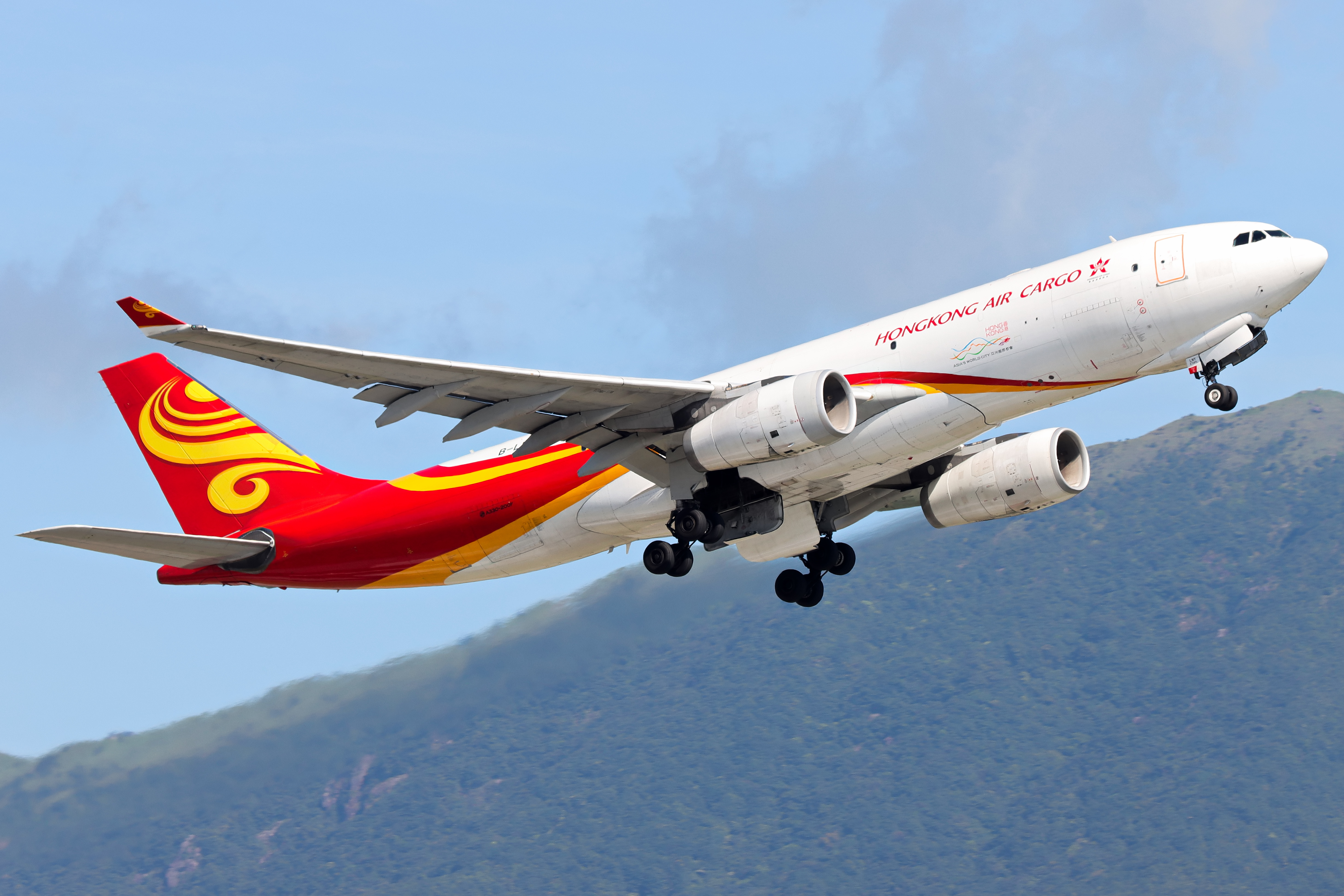 Full size: Hong Kong Air Cargo Airbus A330-200F B-LNY at Hong Kong International Airport