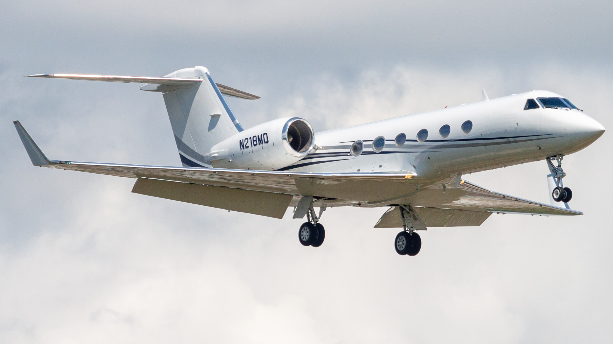 Full size: PRIVATE Gulfstream IV N218MD at William P Hobby Airport
