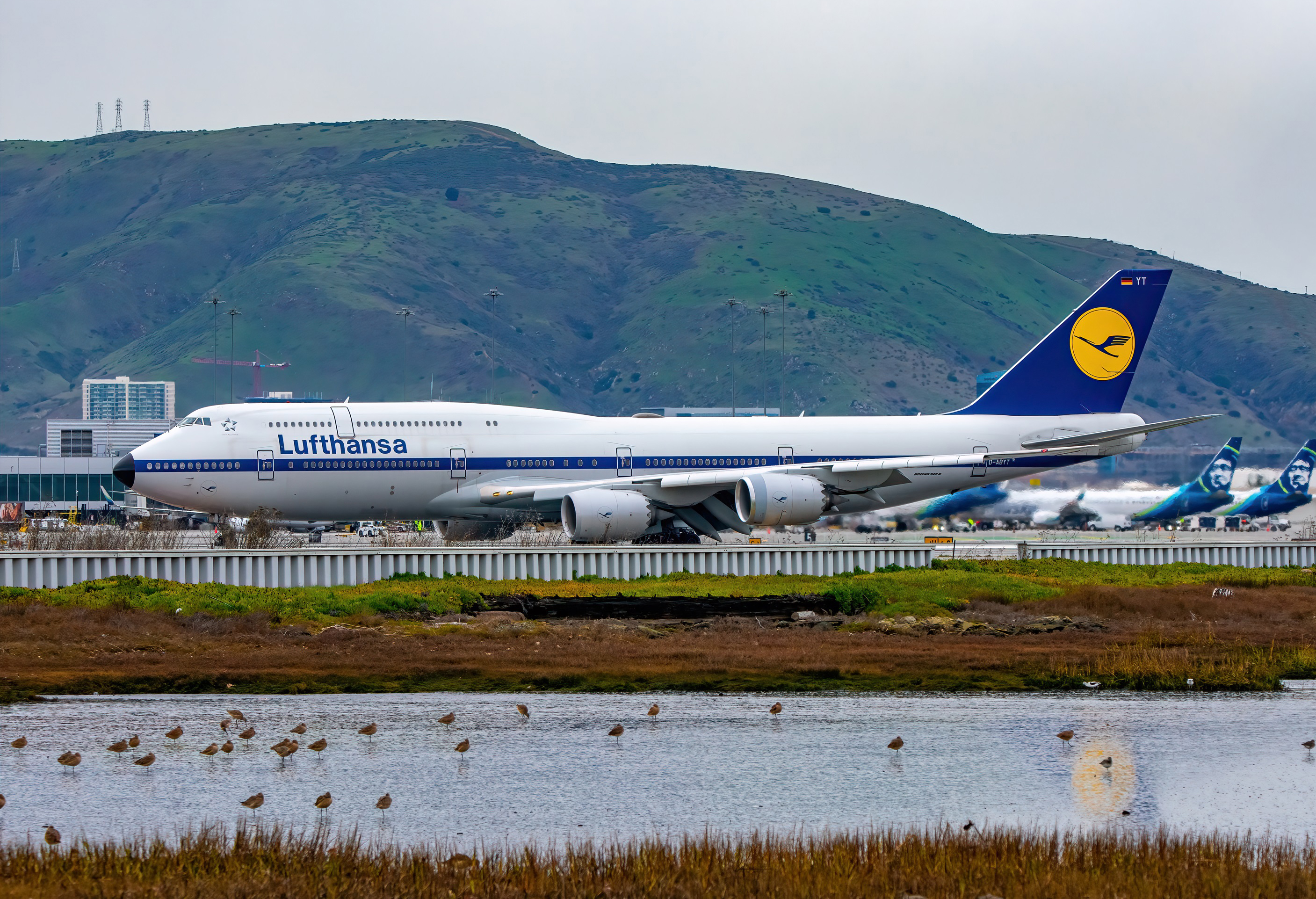 Full size: Lufthansa Boeing 747-8i D-ABYT at San Francisco International Airport