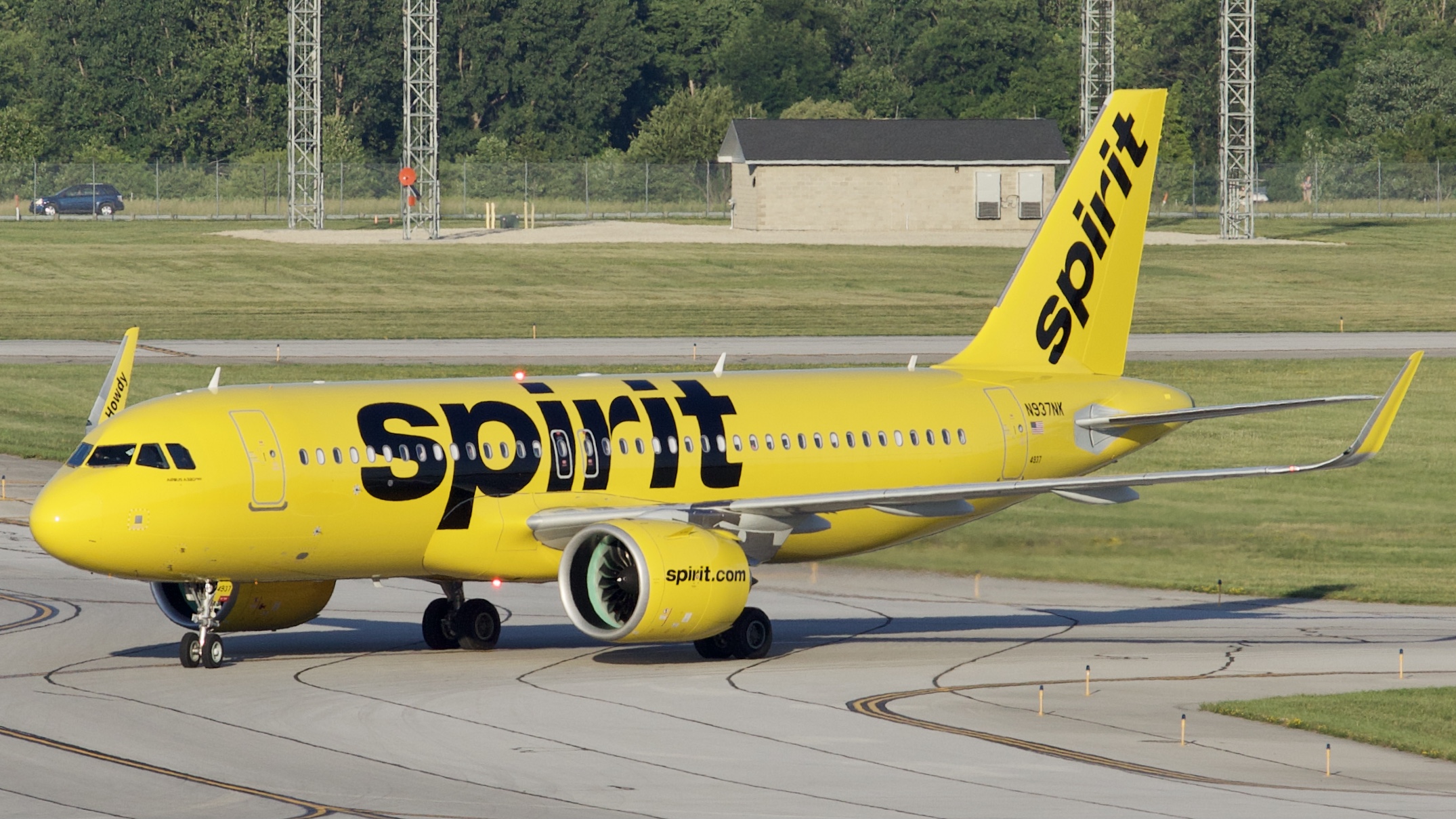 Full size: Spirit Airlines Airbus A320NEO N937NK at John Glenn Columbus International Airport