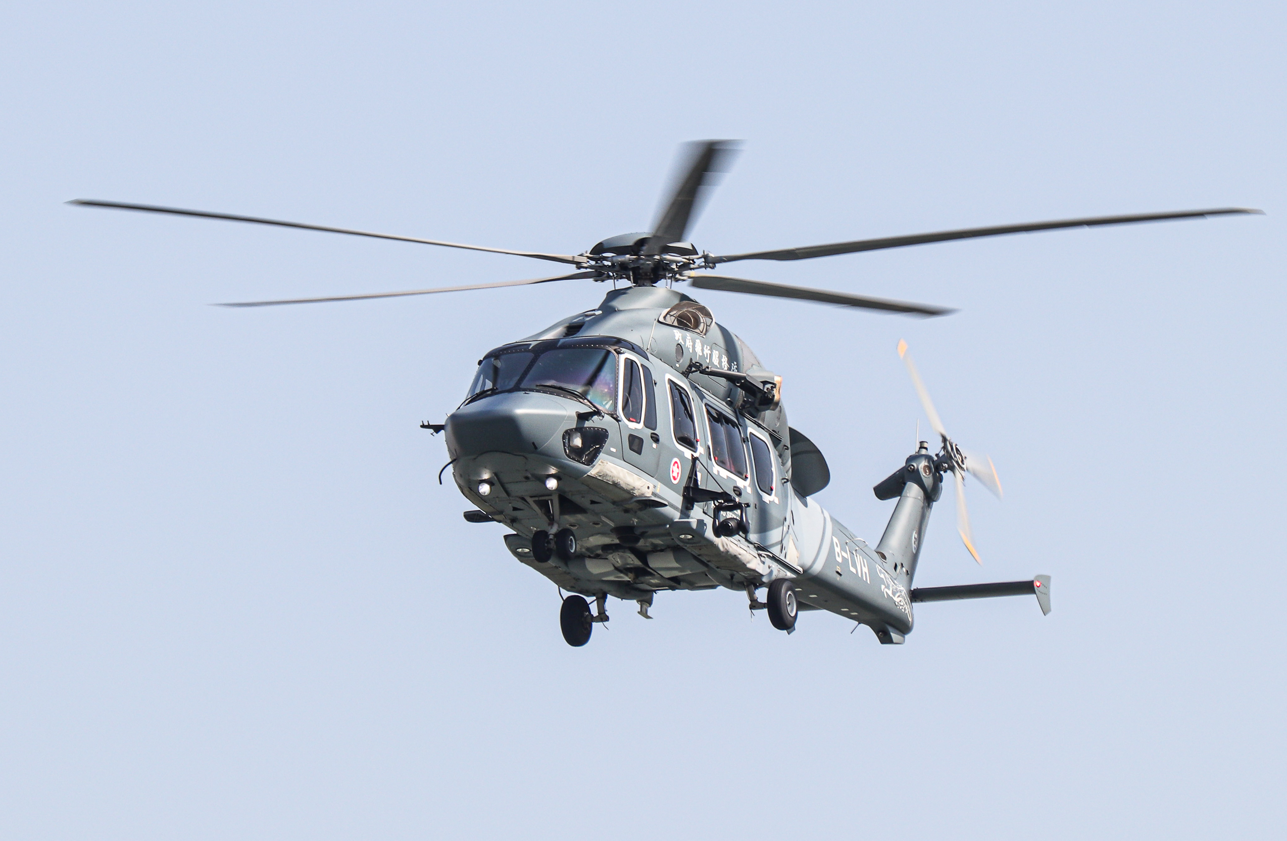 Full size: Hong Kong Government Flying Service (HKGFS) Airbus Helicopter H175 B-LVH at Hong Kong International Airport
