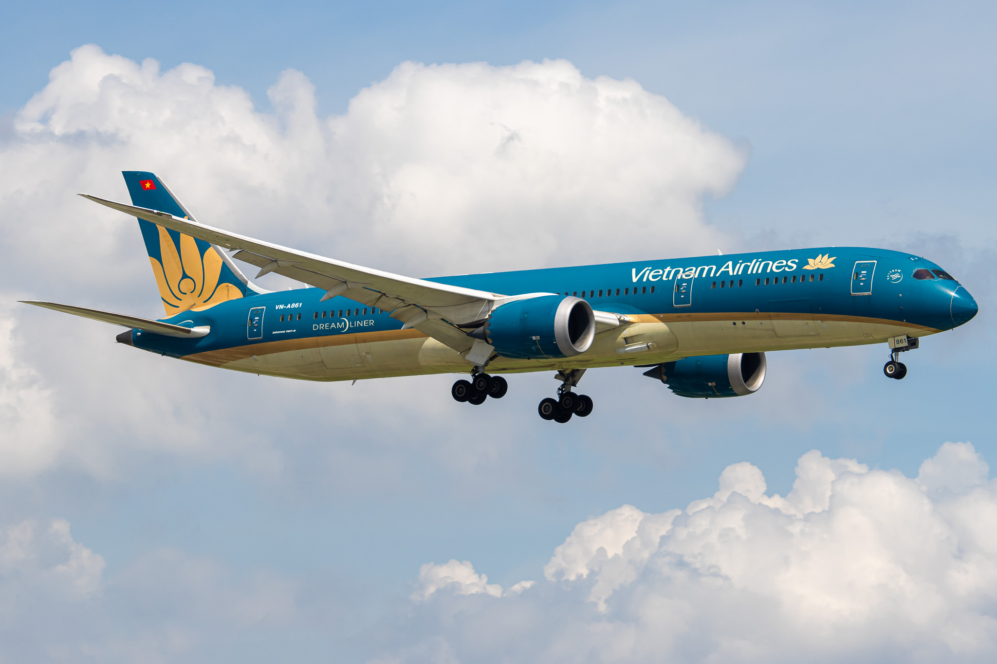 Full size: Vietnam Airlines Boeing 787-9 VN-A861 at Tan Son Nhat International Airport