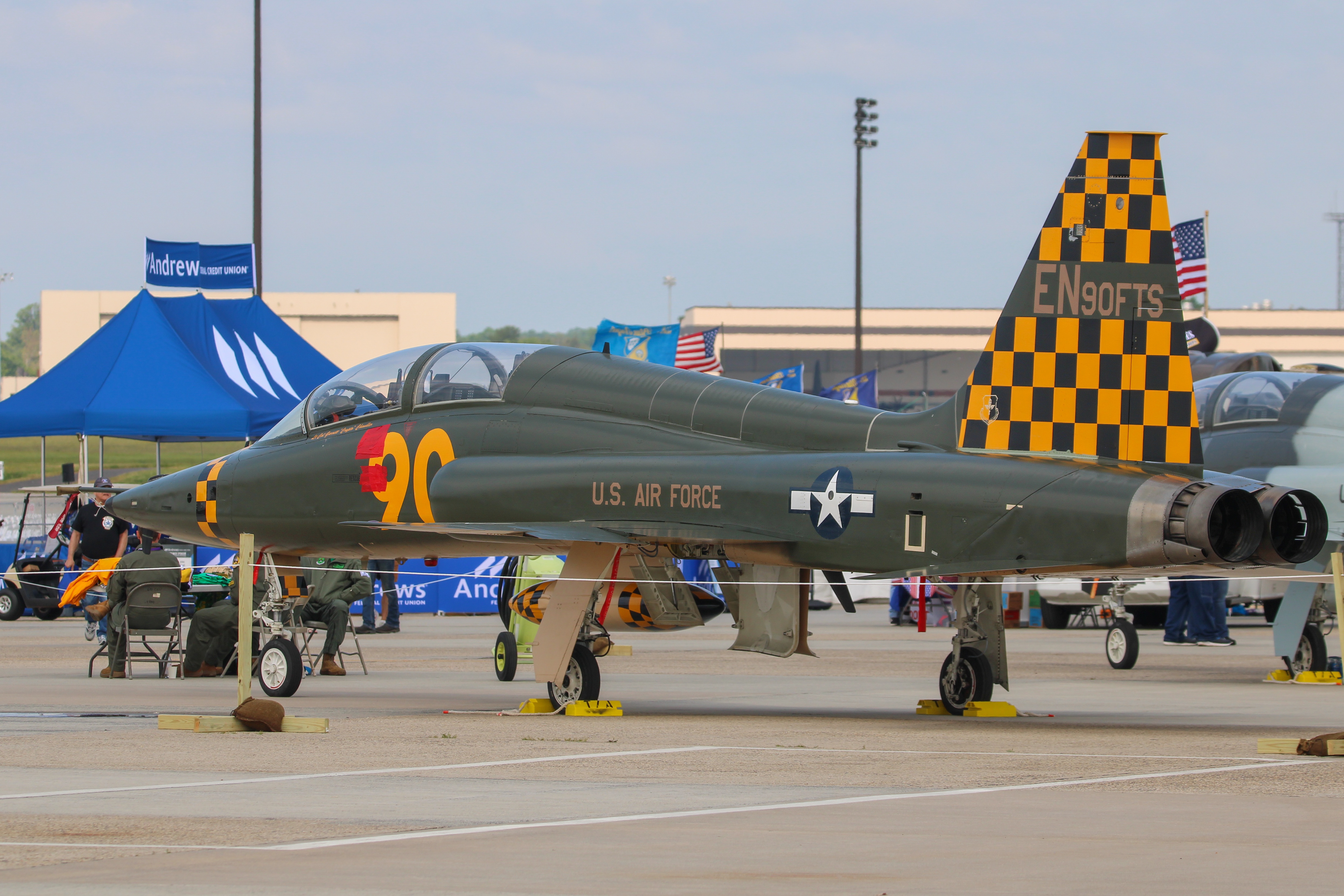 Full size: USAF - United States Air Force Northrop T-38 Talon 69-7077 at McGuire Field (Joint Base Mc Guire Dix Lakehurst) Airport