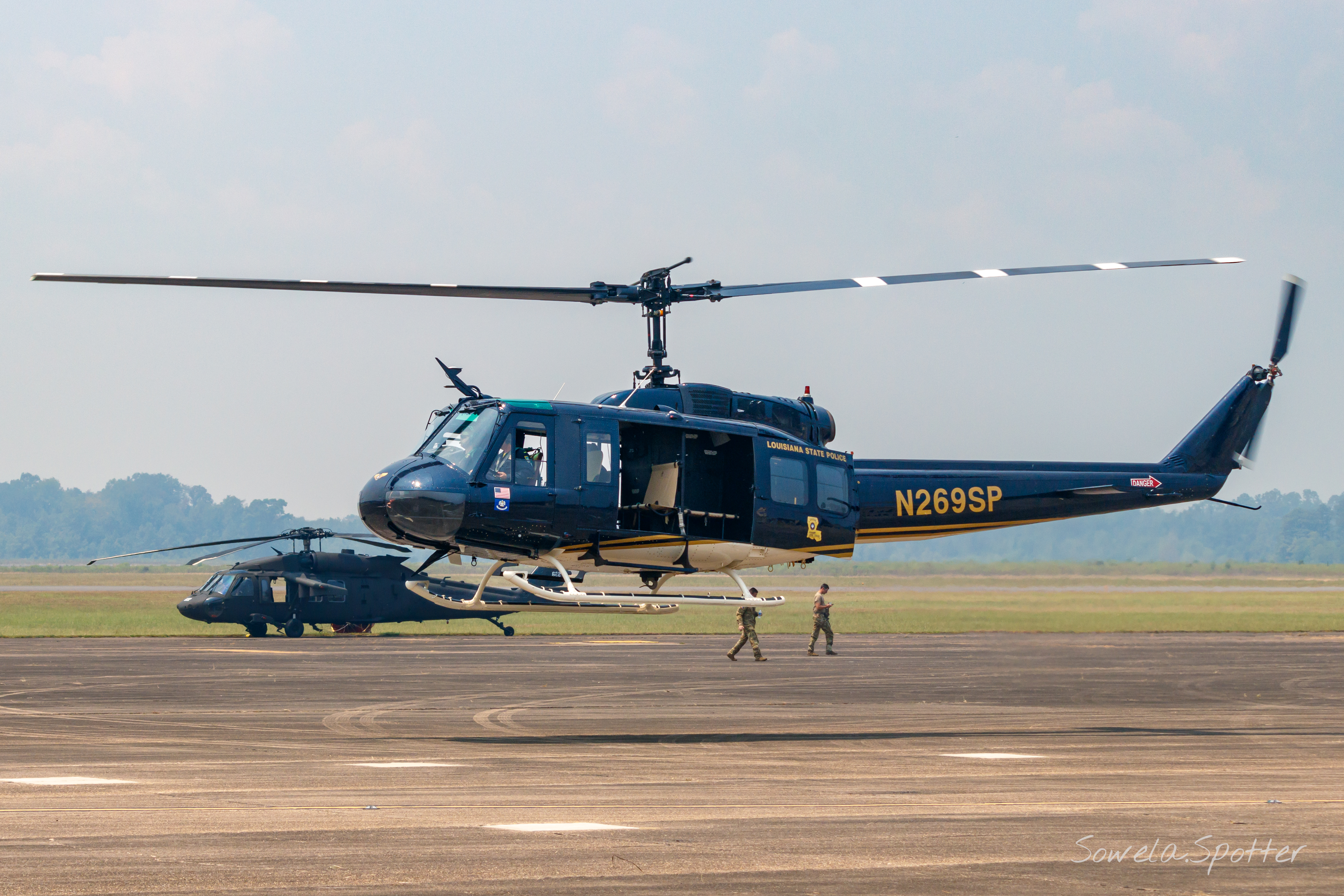 Full size: Louisiana State Police Bell UH-1 Huey/Iroquois  N269SP at Beauregard Regional