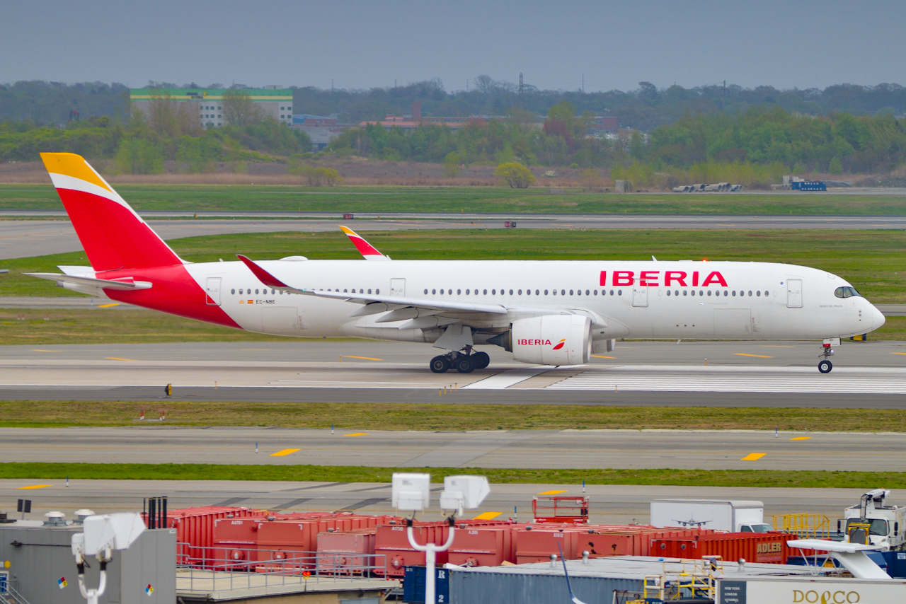 Full size: Iberia Airbus A350-900 EC-NBE at John F. Kennedy International Airport