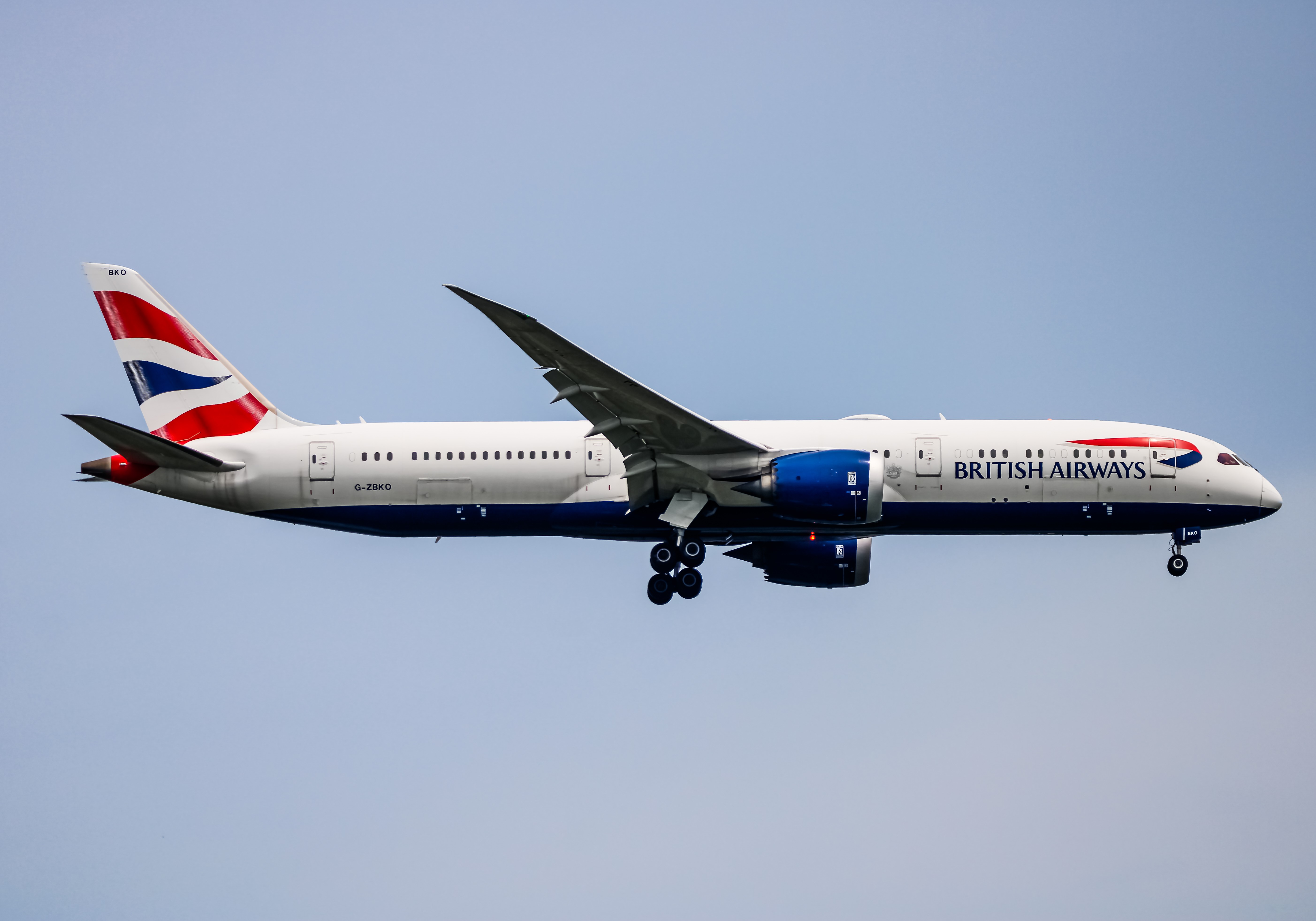 Full size: British Airways Boeing 787-9 G-ZBKO at Washington Dulles International Airport
