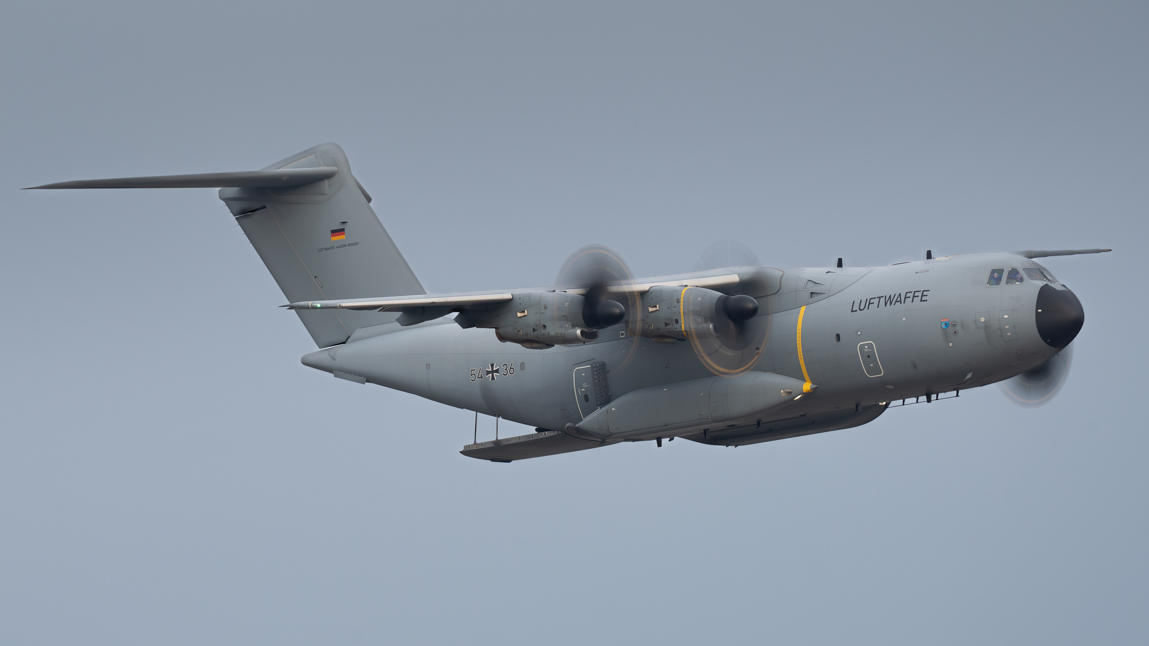 Full size: Luftwaffe Airbus A400M 54+36 at Not Applicable