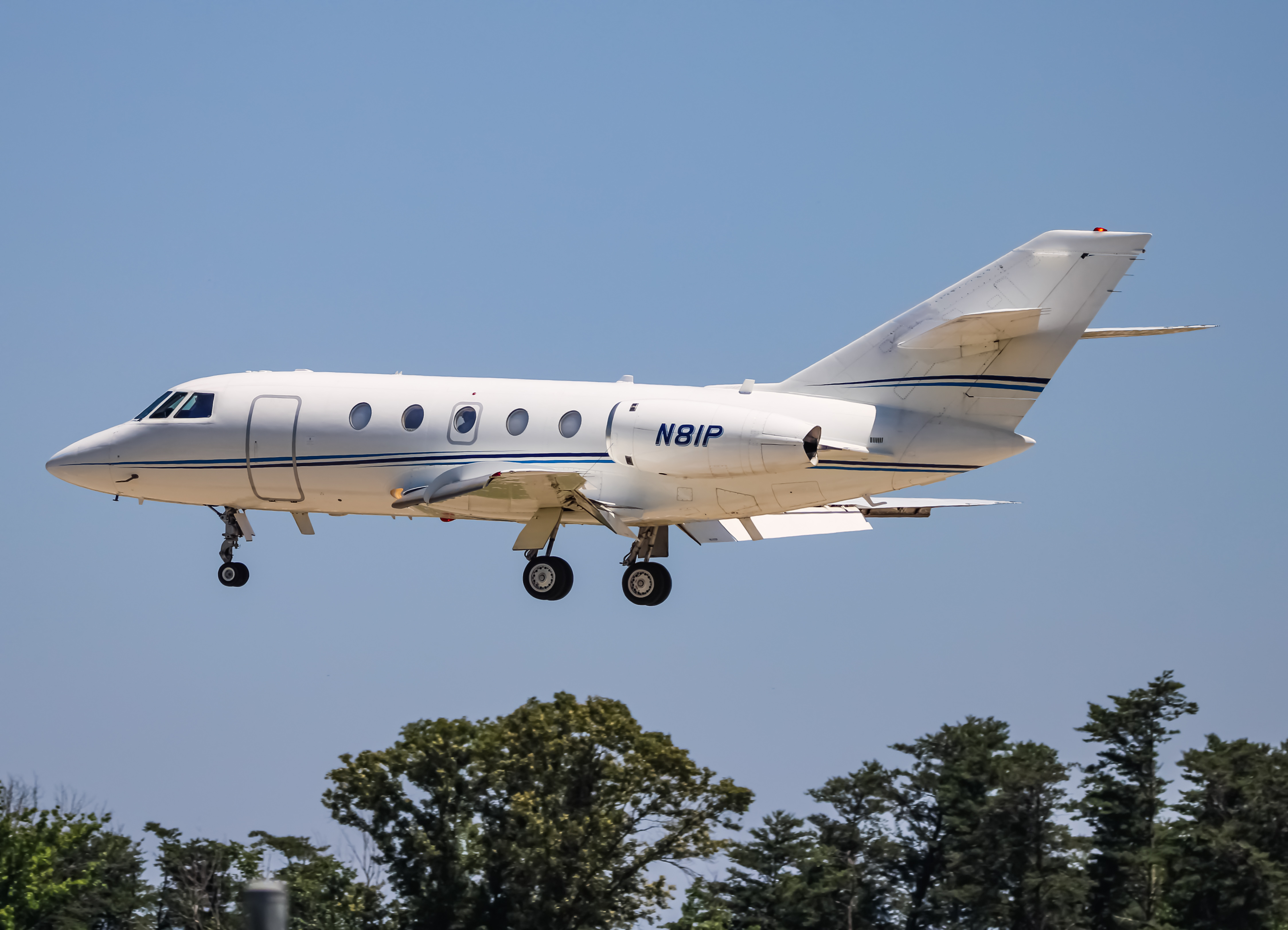 Full size: PRIVATE Dassault Falcon 20 N81P at Baltimore/Washington International Thurgood Marshall Airport