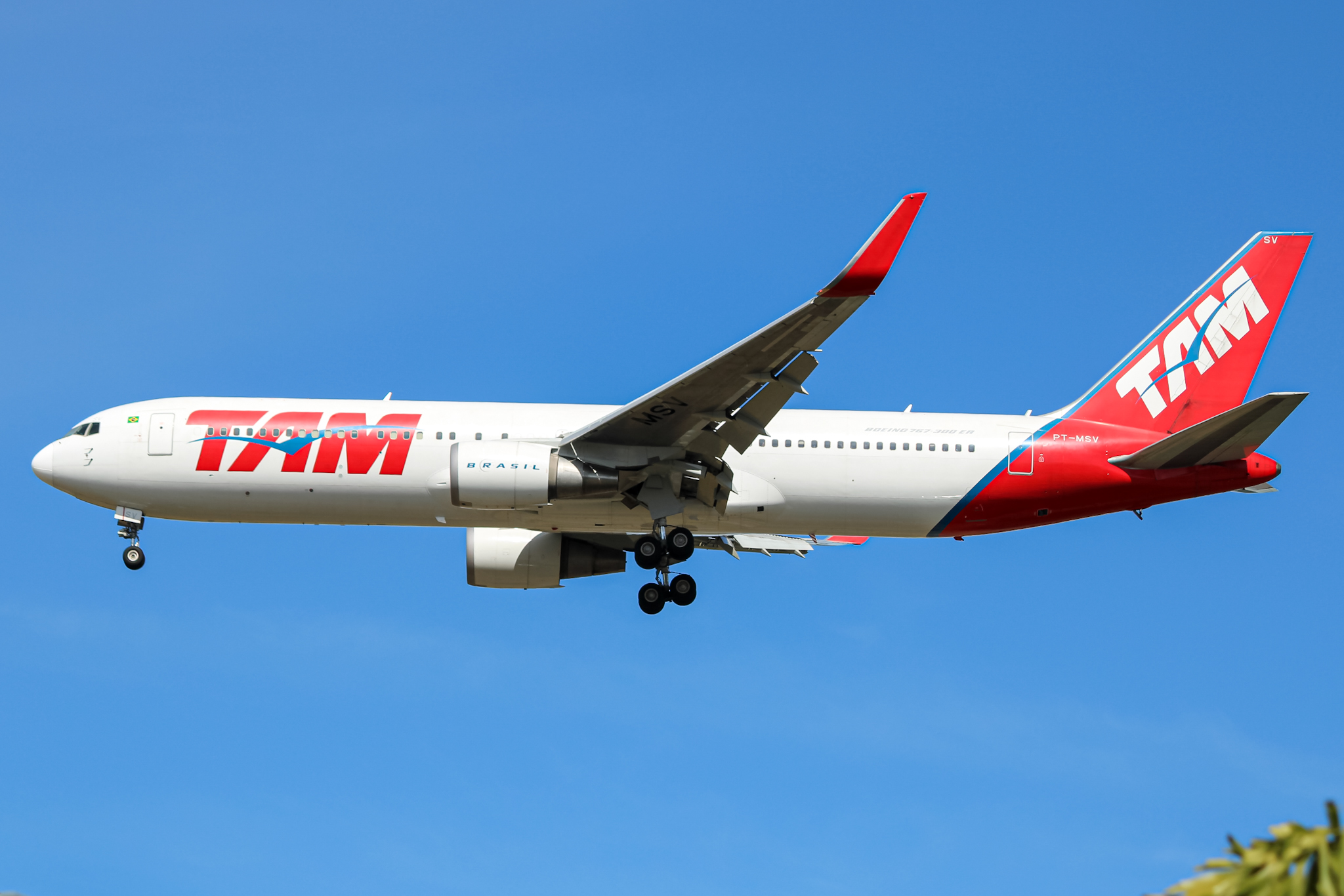 Full size: LATAM Boeing 767-300ER PT-MSV at Sao Paulo Guarulhos International Airport