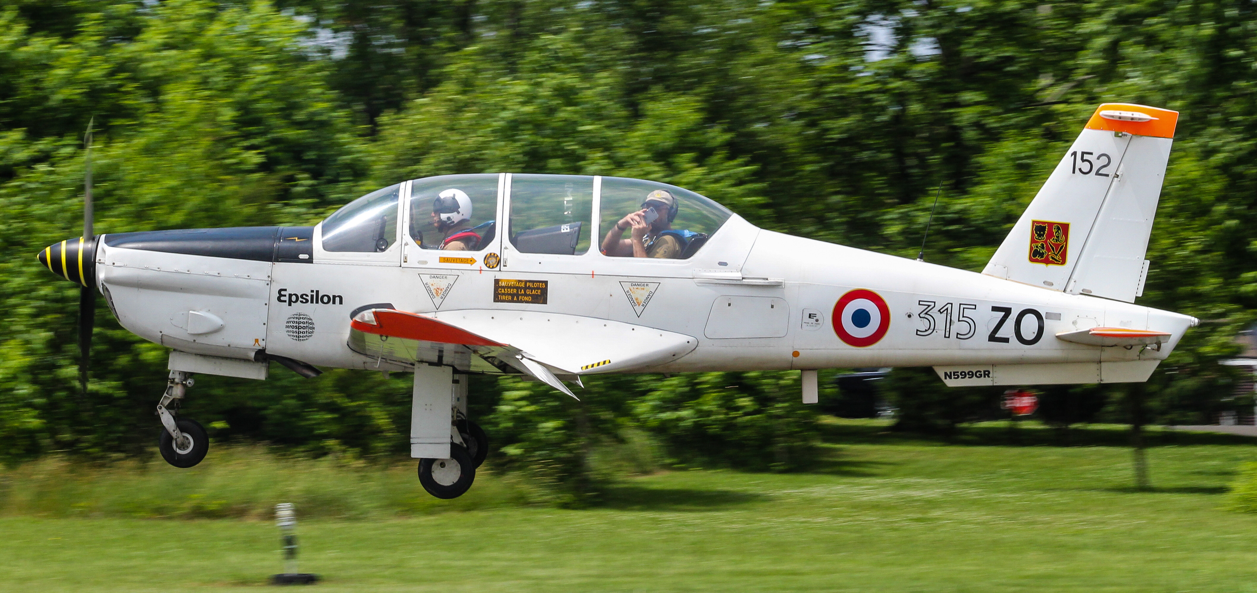 Full size: PRIVATE Socata Epsilon  N599GR at Cross Keys Airport