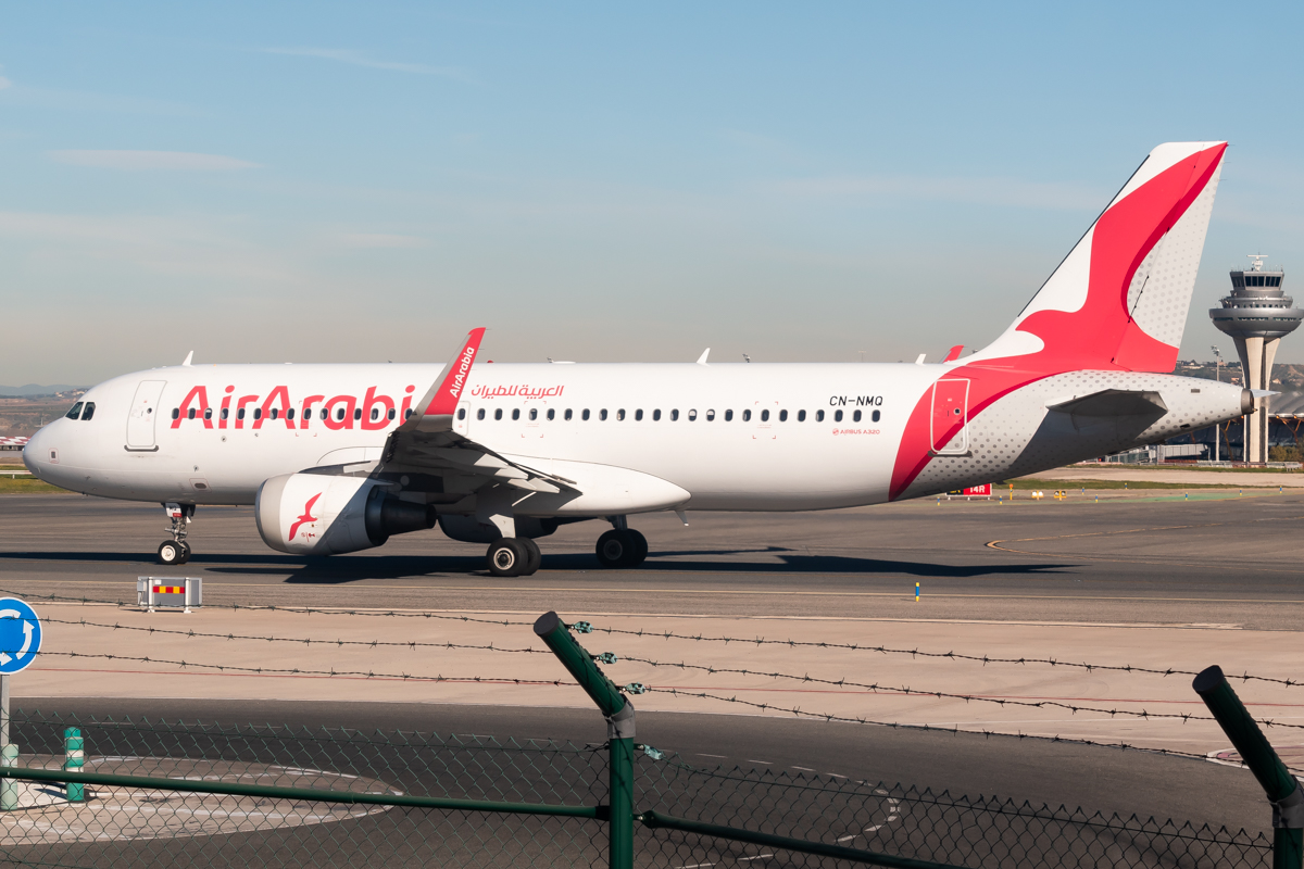 Full size: Air Arabia Maroc Airbus A320 CN-NMQ at Madrid Barajas Airport