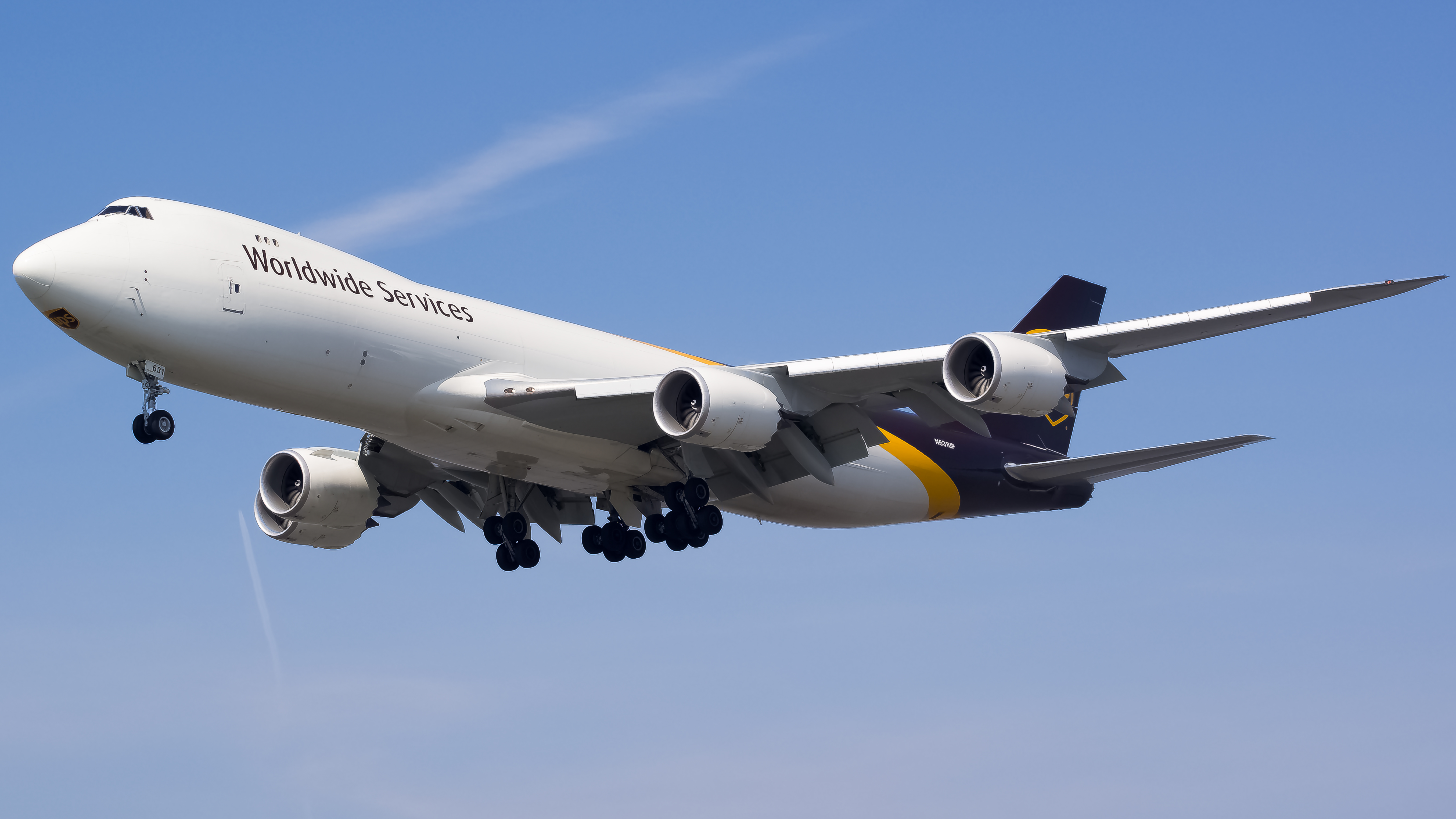 Full size: United Parcel Service Boeing 747-8F N631UP at Anchorage Ted Stevens International Airport