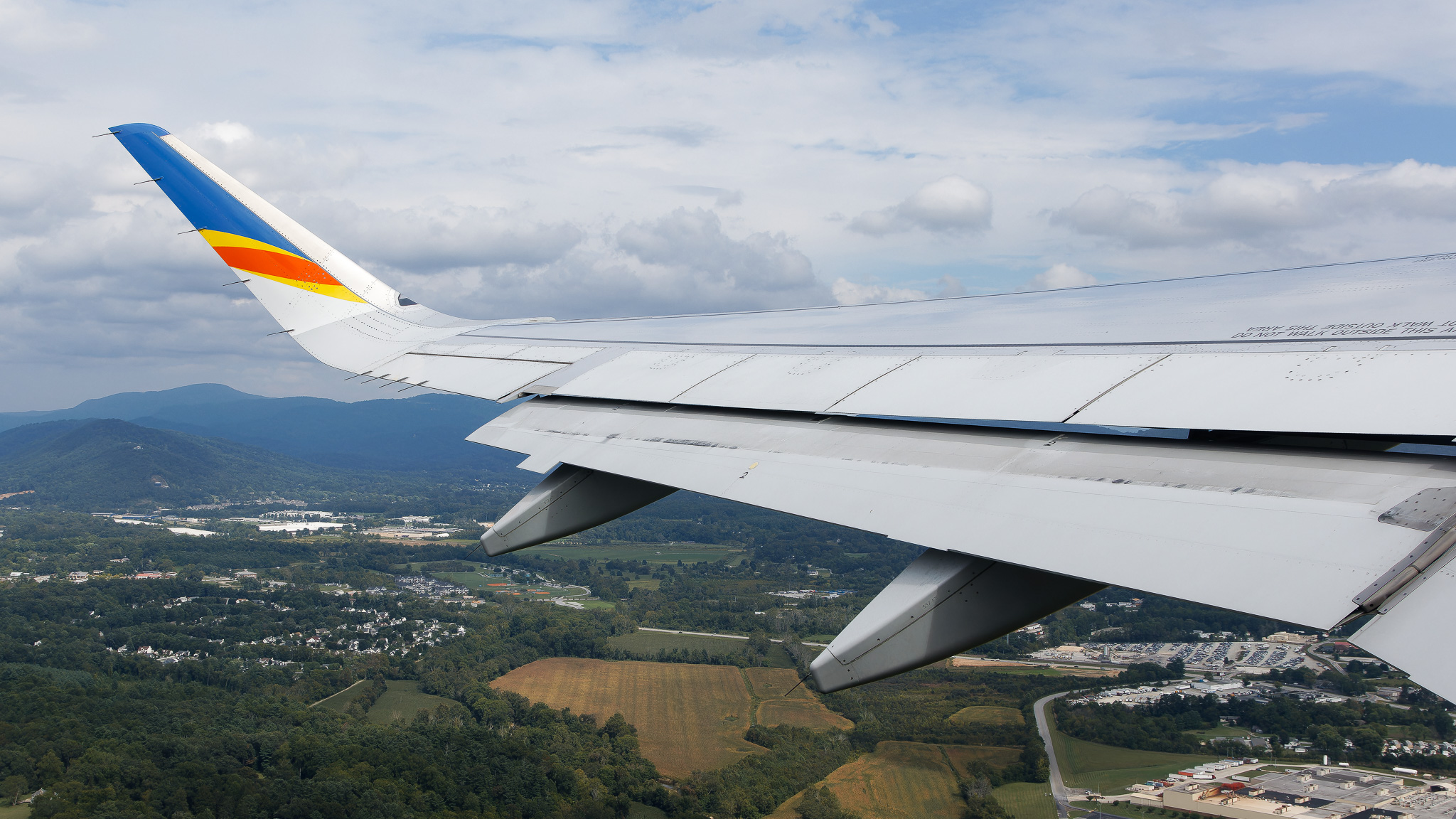 Full size: Allegiant Air Airbus A320 N247NV at Asheville Regional Airport