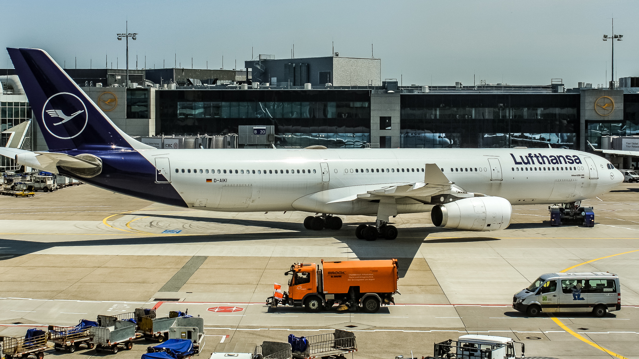 Full size: Lufthansa Airbus A330-300 D-AIKI at Frankfurt International Airport