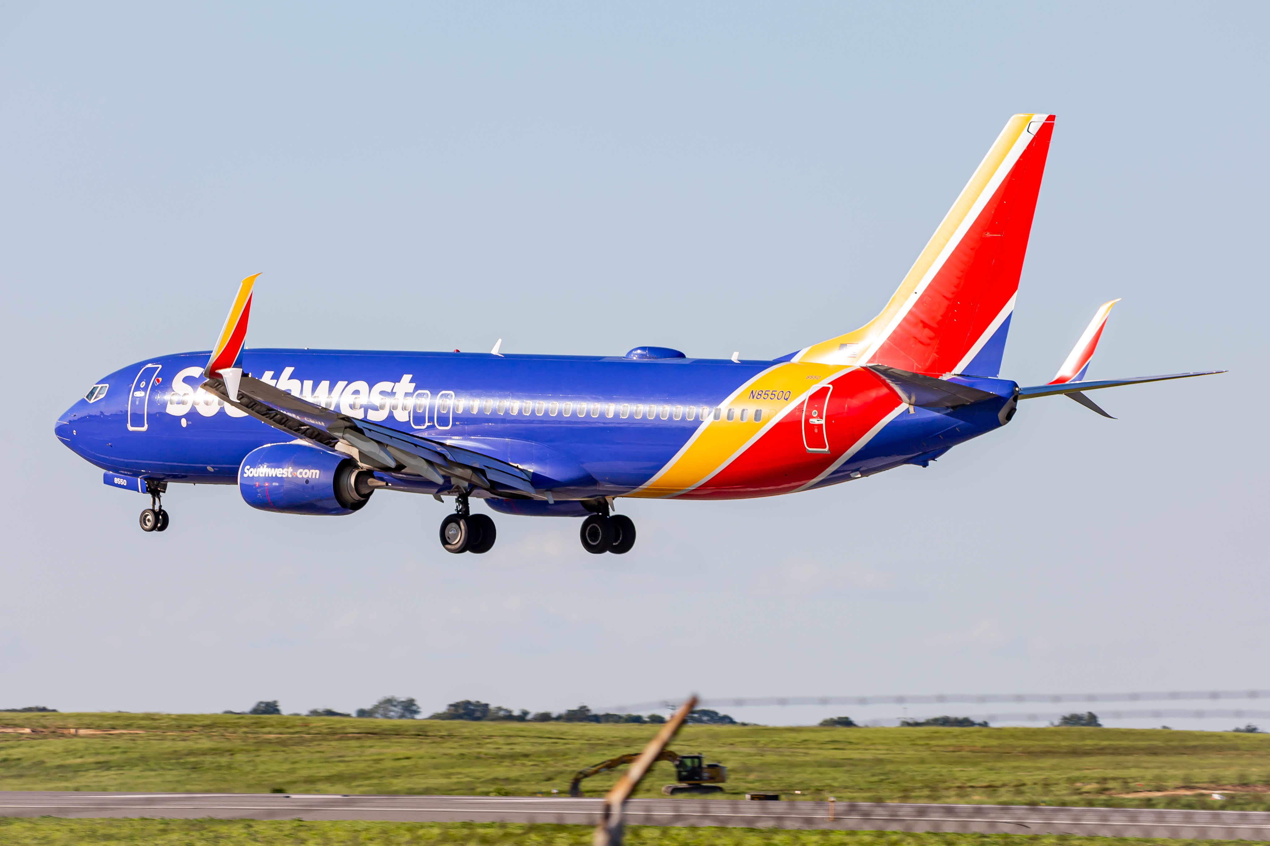 Full size: Southwest Airlines Boeing 737-800 N8550Q at Baltimore/Washington International Thurgood Marshall Airport
