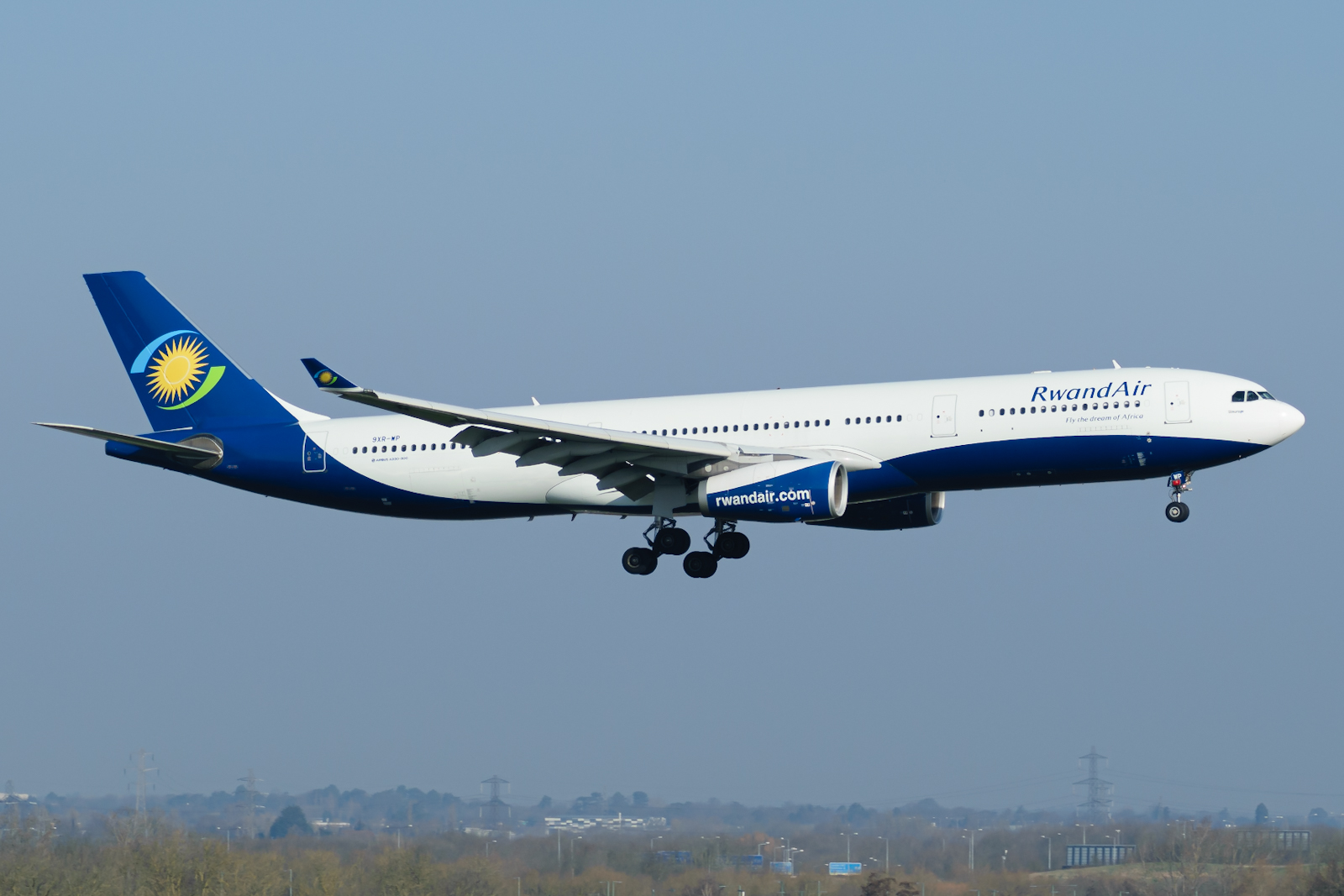 Full size: RwandAir Airbus A330-300 9XR-WP at London Heathrow International Airport