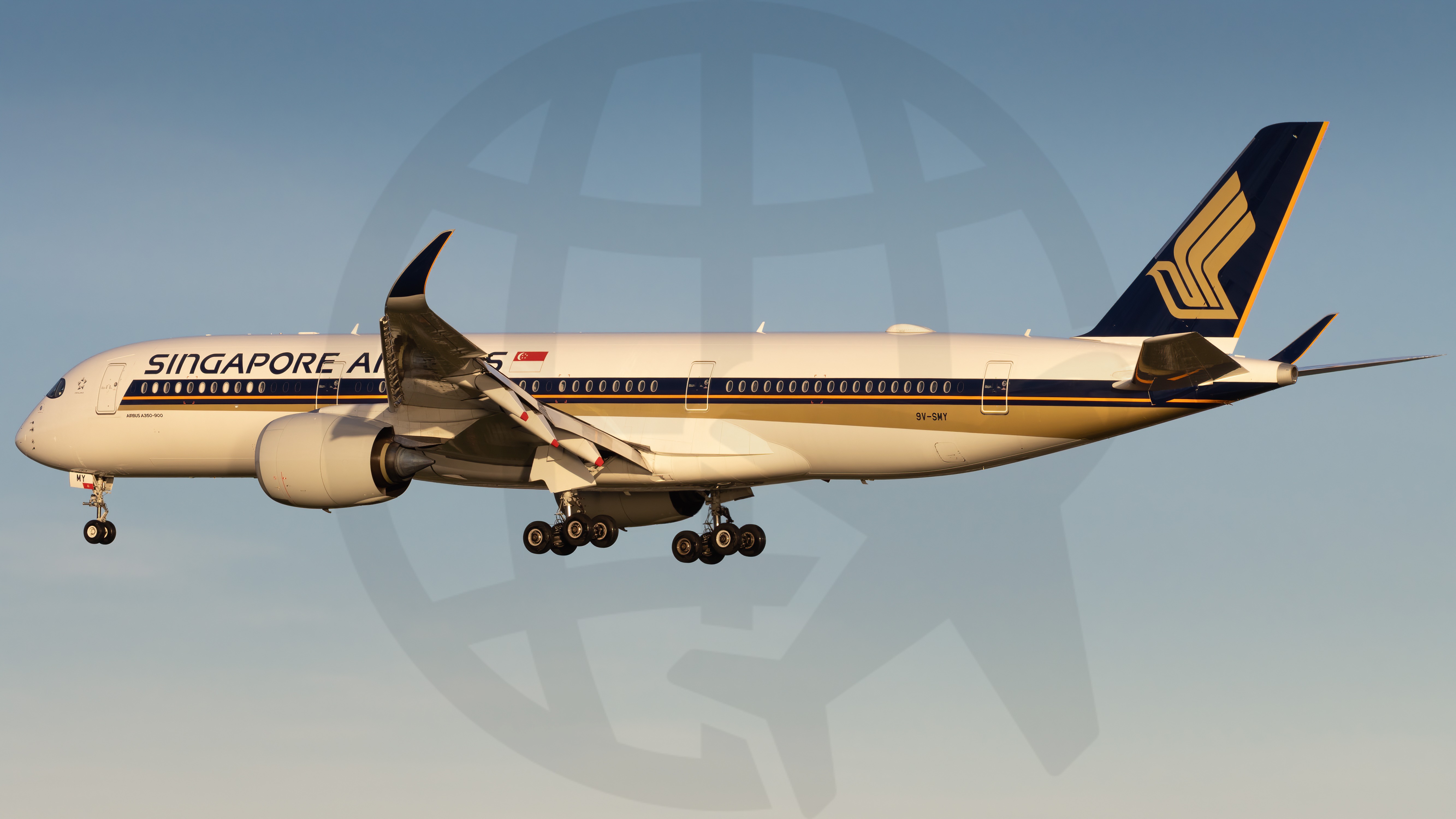 Full size: Singapore Airlines Airbus A350-900 9V-SMY at Singapore-Changi Airport