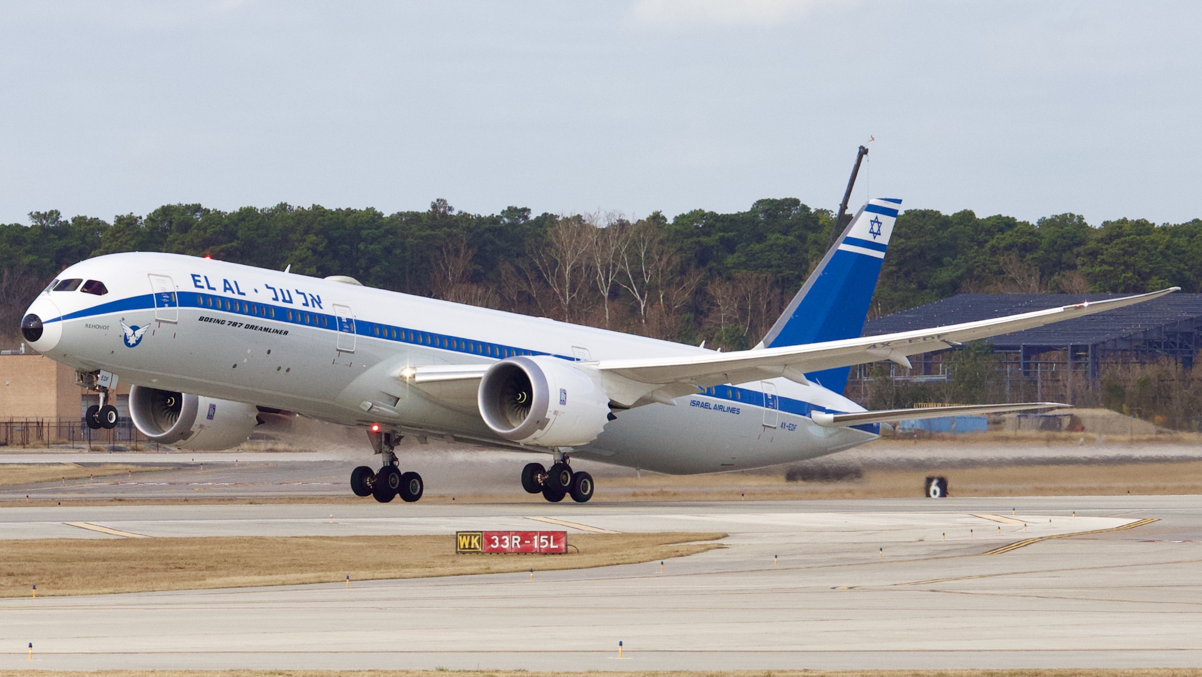 Full size: El Al Boeing 787-9 4X-EDF at Houston-George Bush Intercontinental Airport