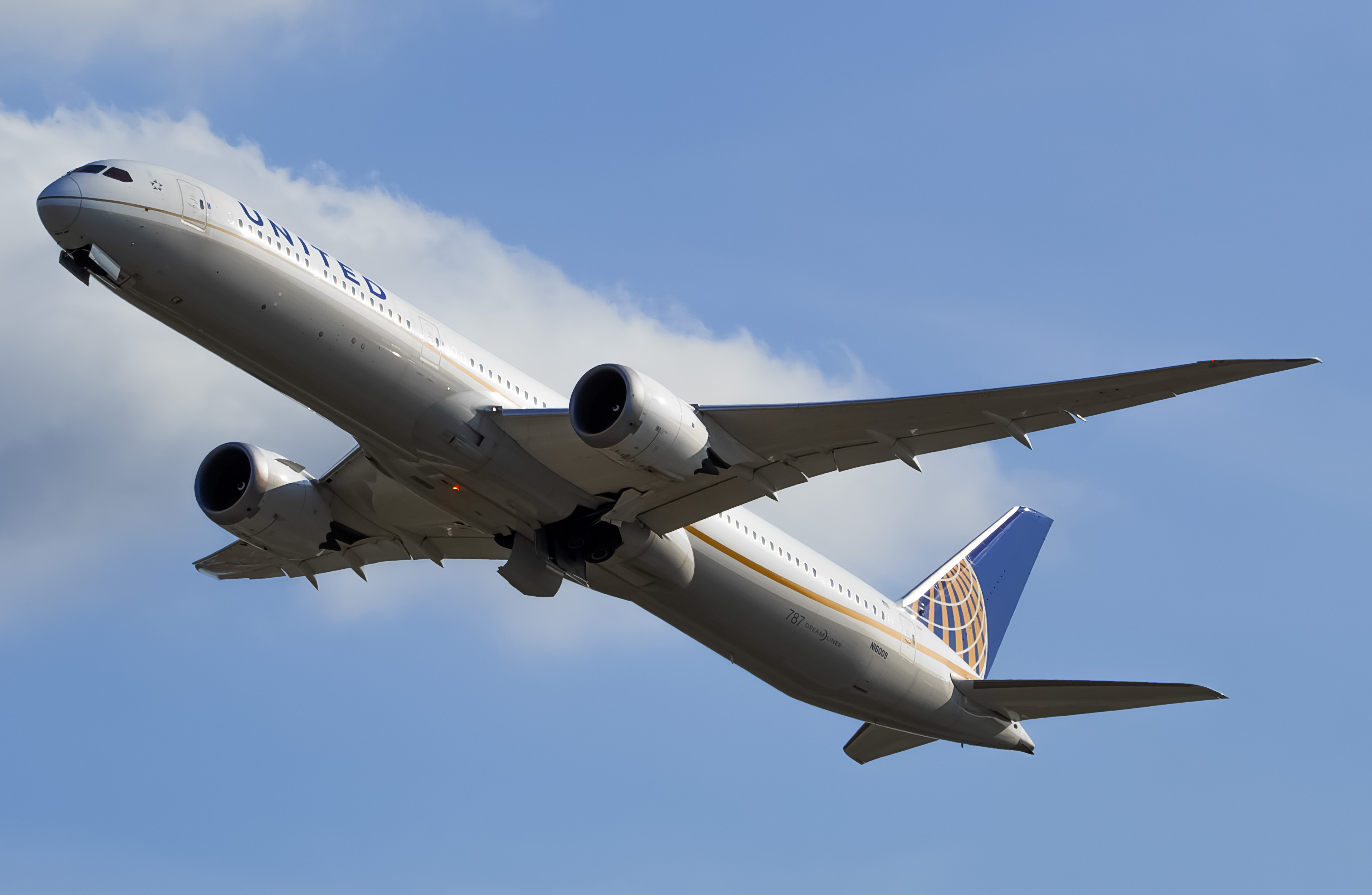 Full size: United Airlines Boeing 787-10 N16009 at Newark Liberty International Airport