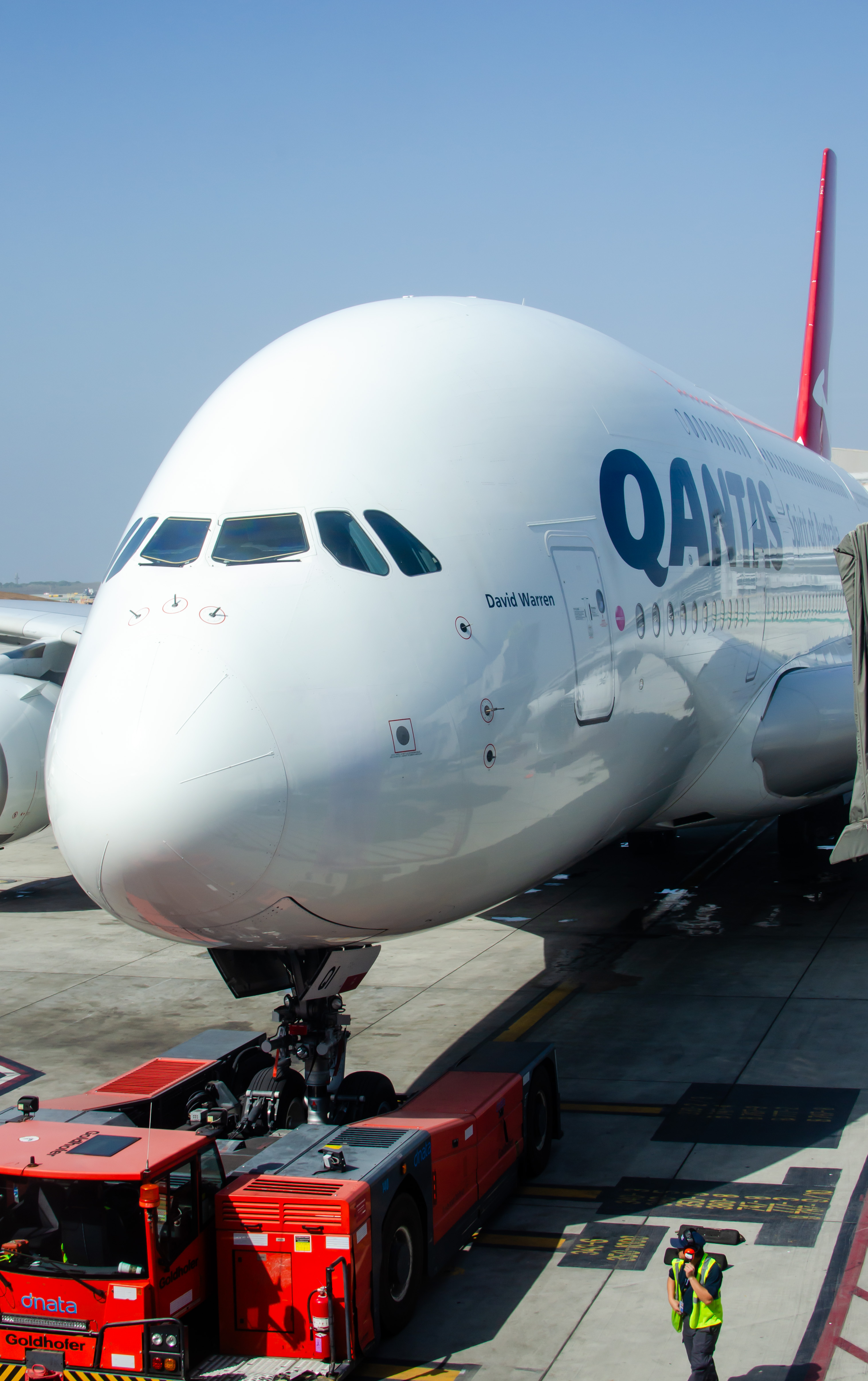 Full size: Qantas Airways Airbus A380-800 VH-OQI at Los Angeles International Airport